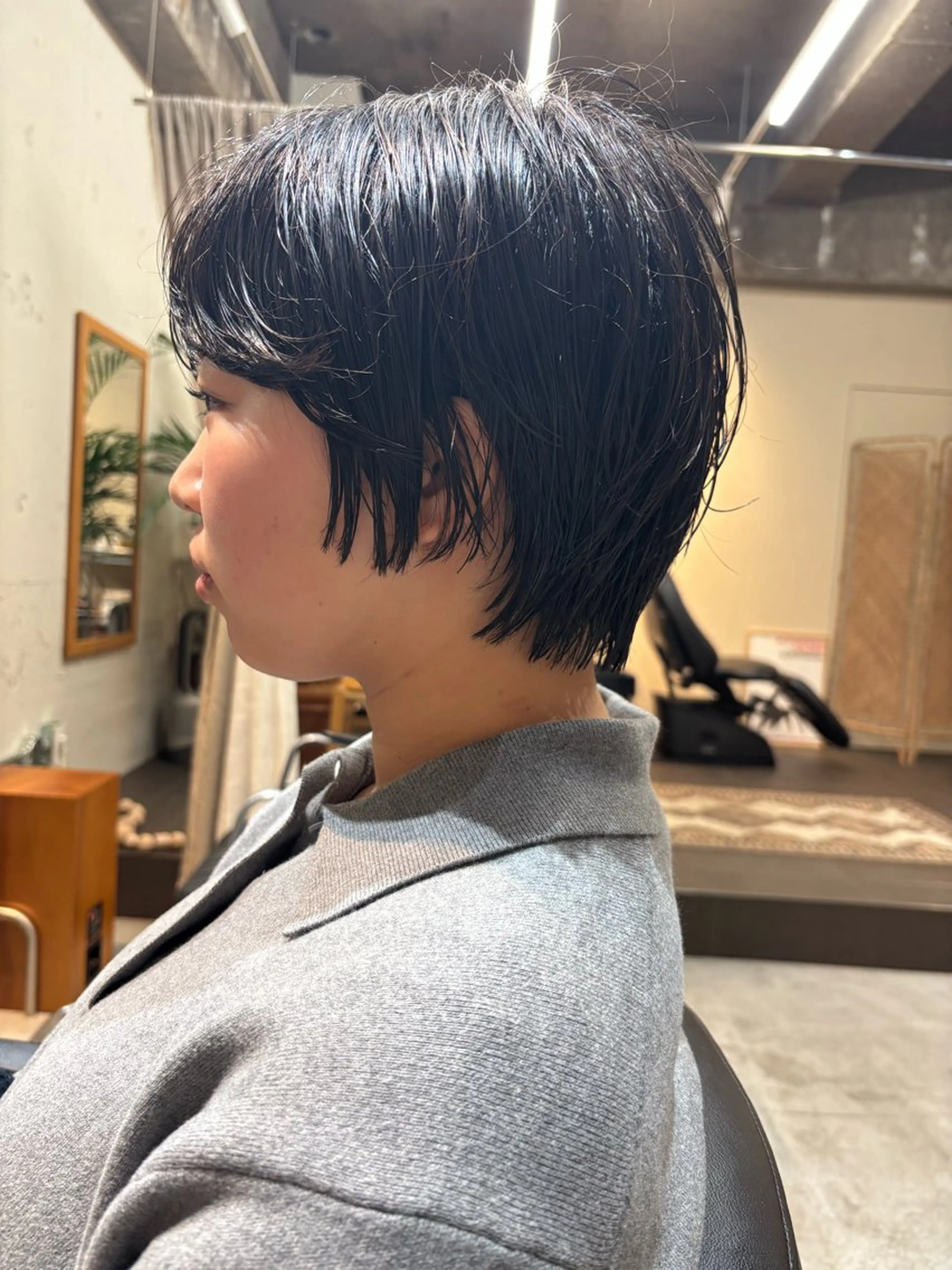 ショート パーマ カット パーマ 永田 愛莉のヘアスタイル