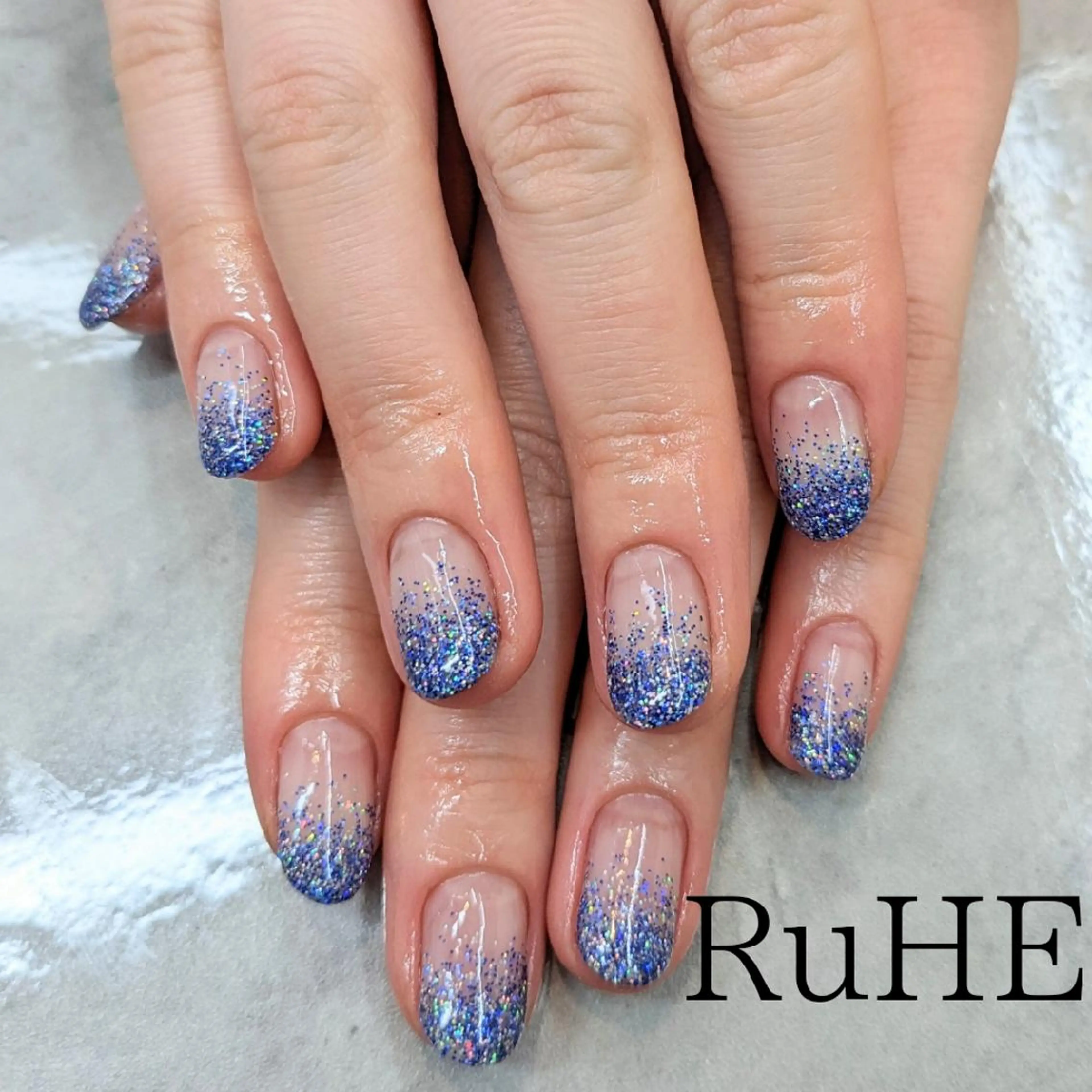 ネイル ラメ(グリッター) ラメグラデーション BBnail ogataのネイルデザイン