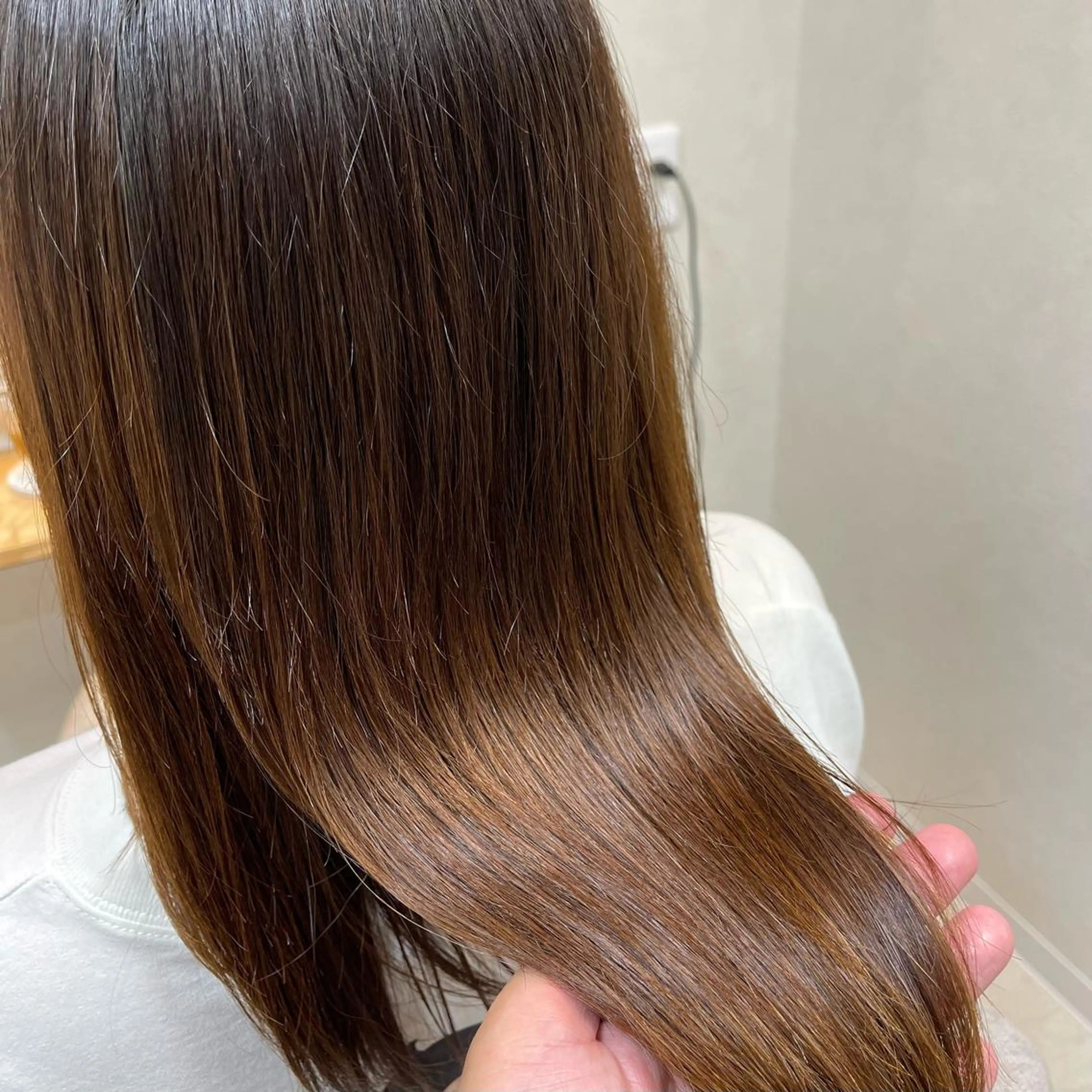 セミロング パーマ カット 縮毛矯正 池田 雄太 ✨美髪縮毛矯正✨のヘアスタイル