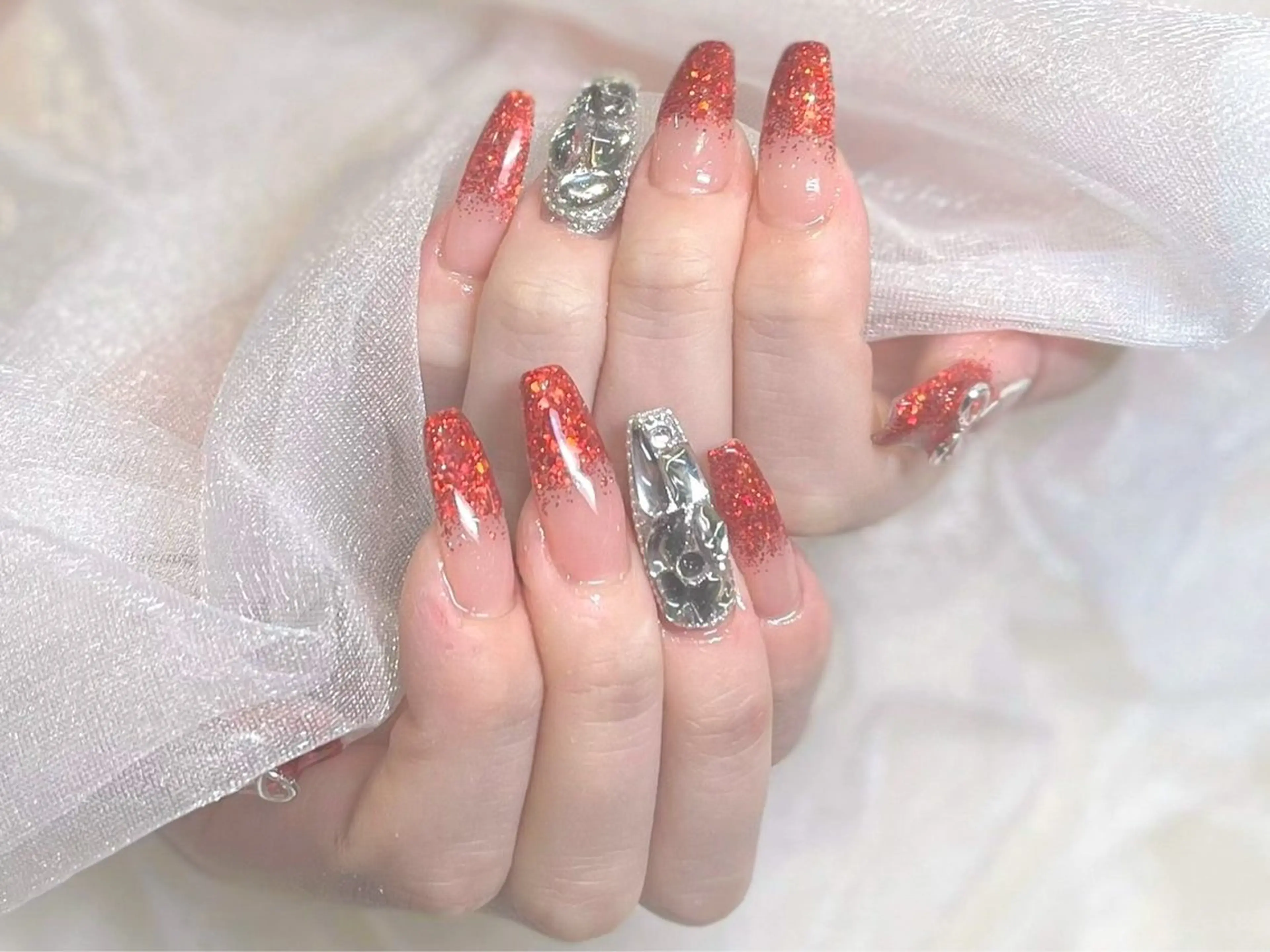 ネイル ラメ(グリッター) Nail💅ANDY 当日予約⭕️難波すぐのネイルデザイン