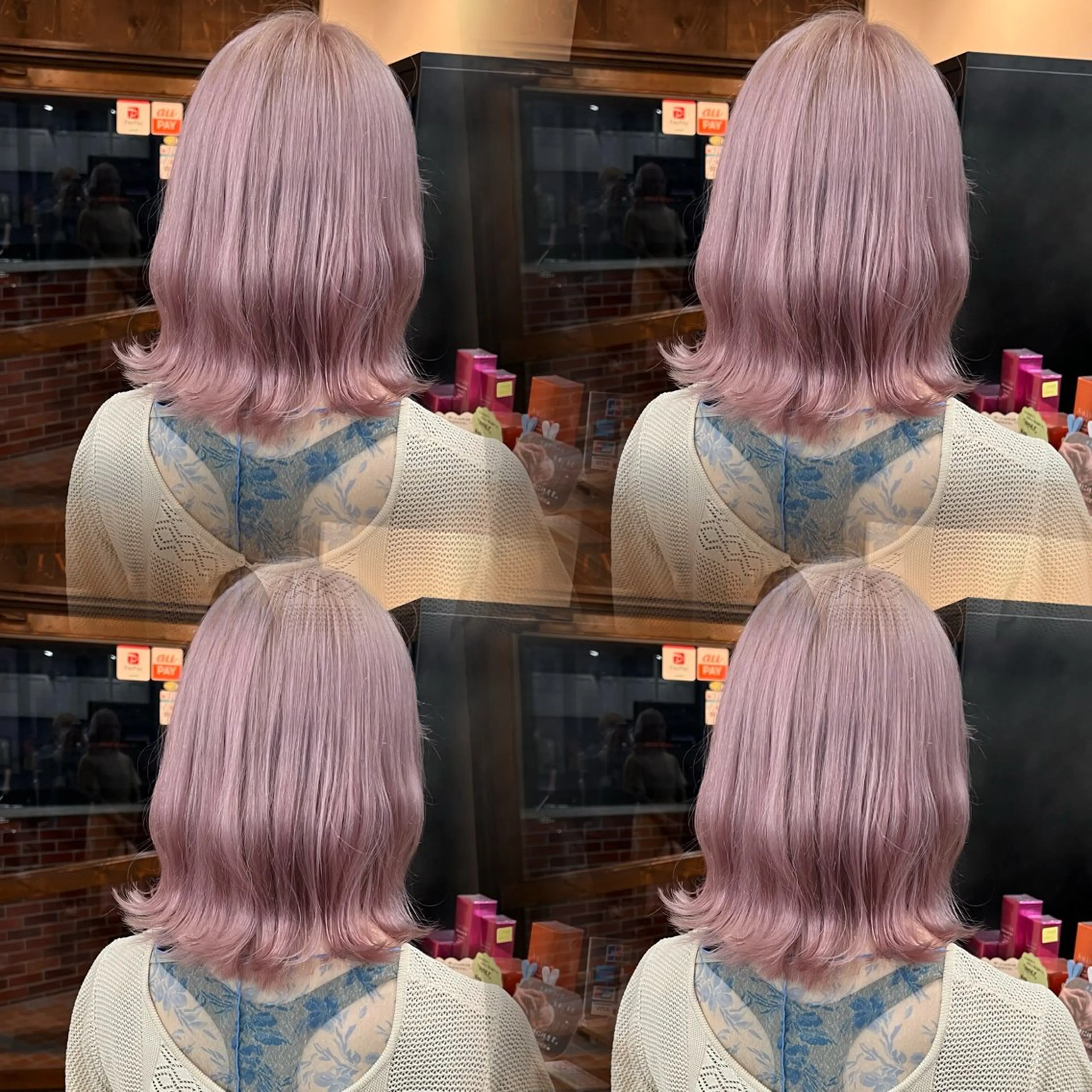 🩷【ハイトーン人気No.3🥉】🫧カット➕ブリーチ【ケアブリーチ】➕フルカラー➕4種トリートメント🫧[銀座]の写真