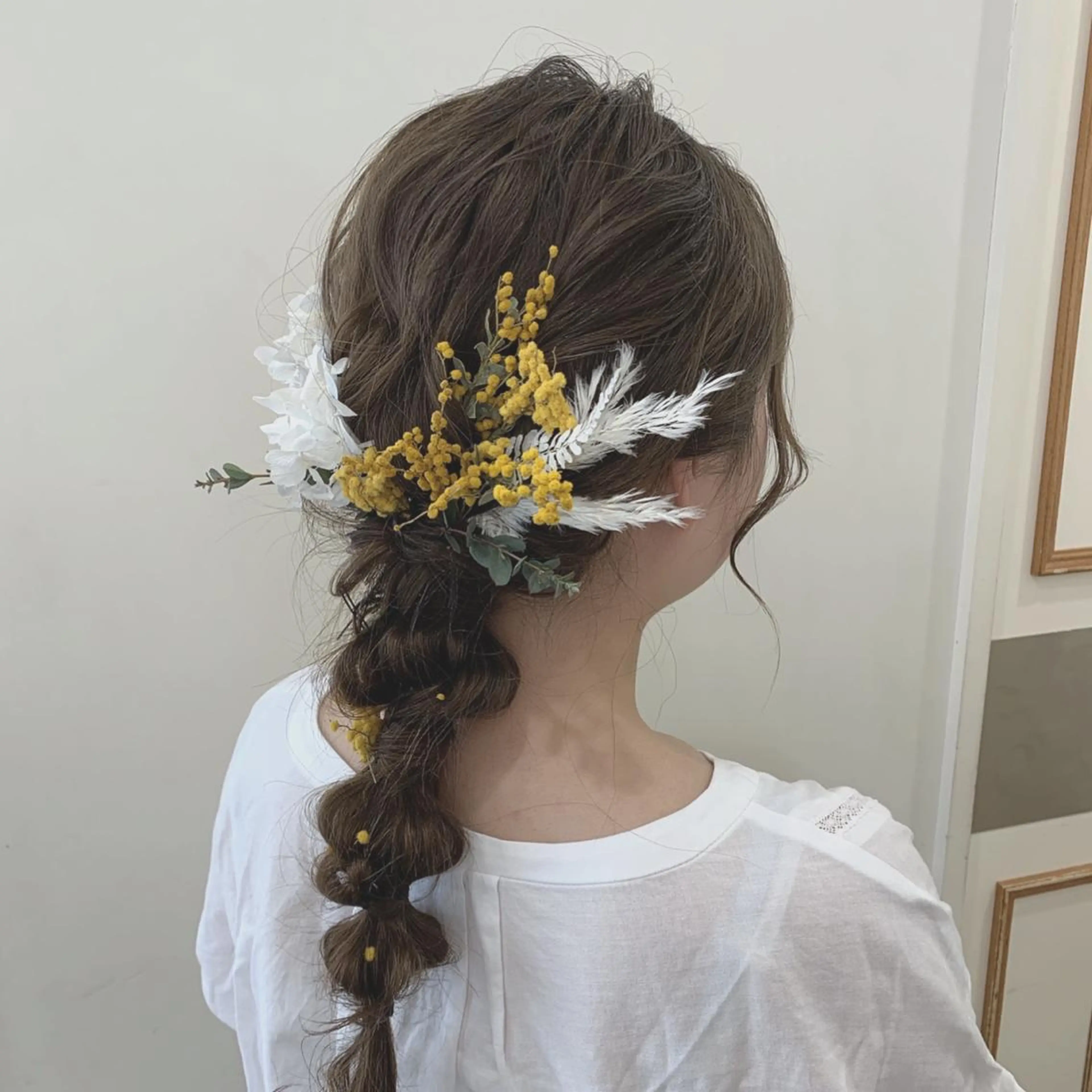 ロング ヘアアレンジ ヘアセット ぱつっとボブ/ 小野あかねのその他イメージ