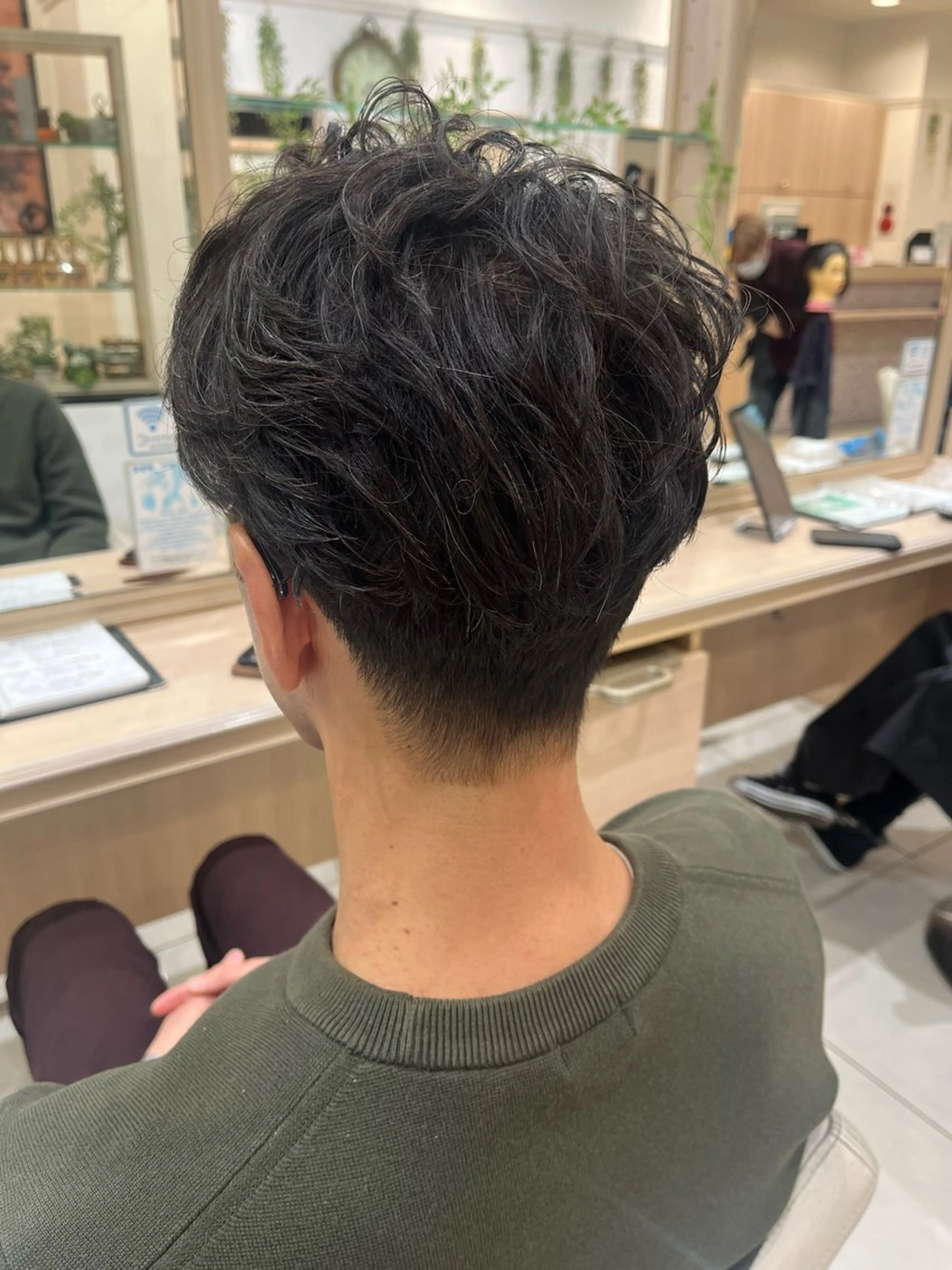 メンズ カット パーマ 森 瑠海のヘアスタイル
