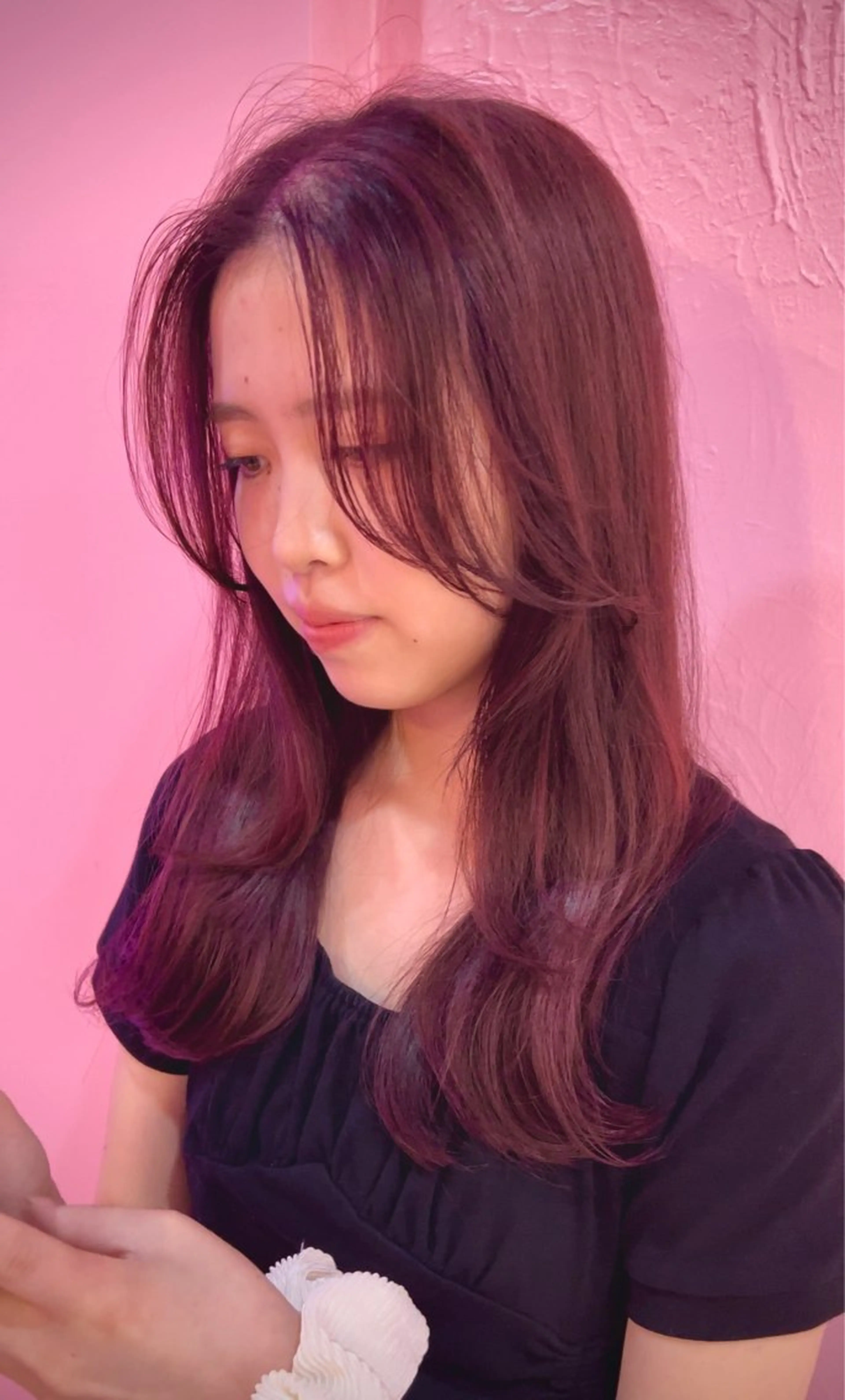 セミロング 紙屋町ショート /ボブ　パーマ河内蓮のヘアスタイル