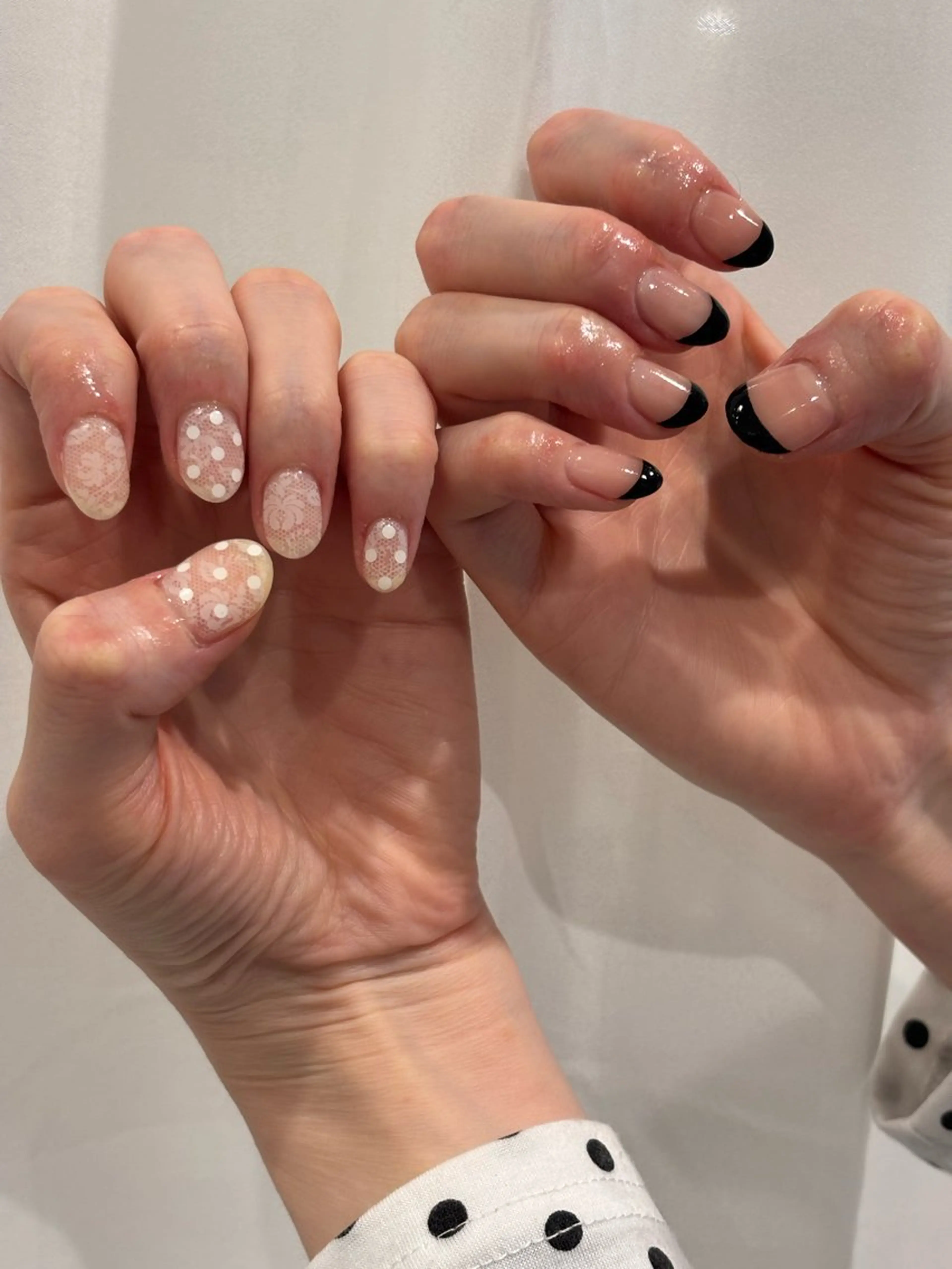 ネイル レース ハンドネイル MASHU/ tomo❤︎のネイルデザイン
