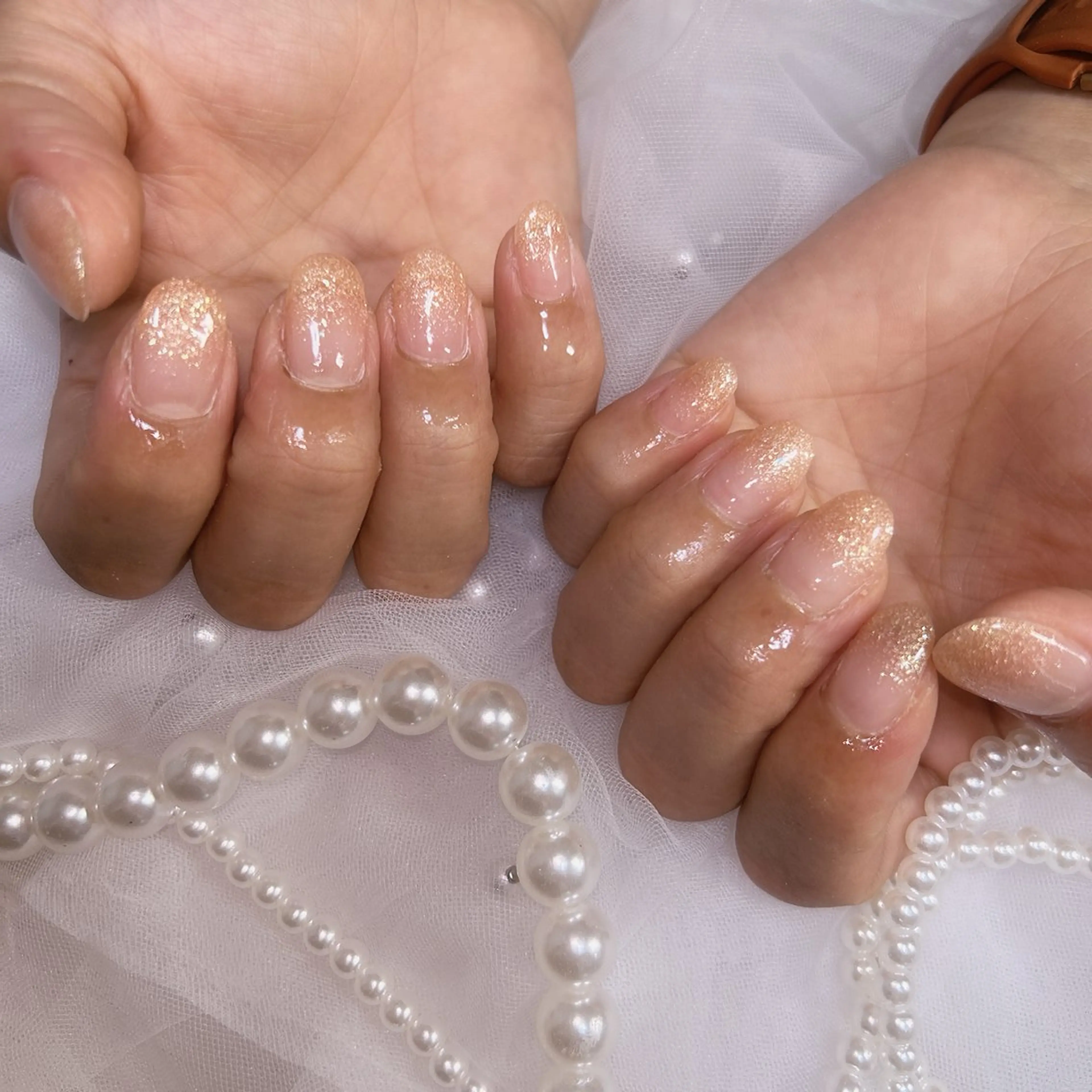 ネイル ラメ(グリッター) ラメグラデーション ハンドネイル Nailsalon Wolverineのネイルデザイン