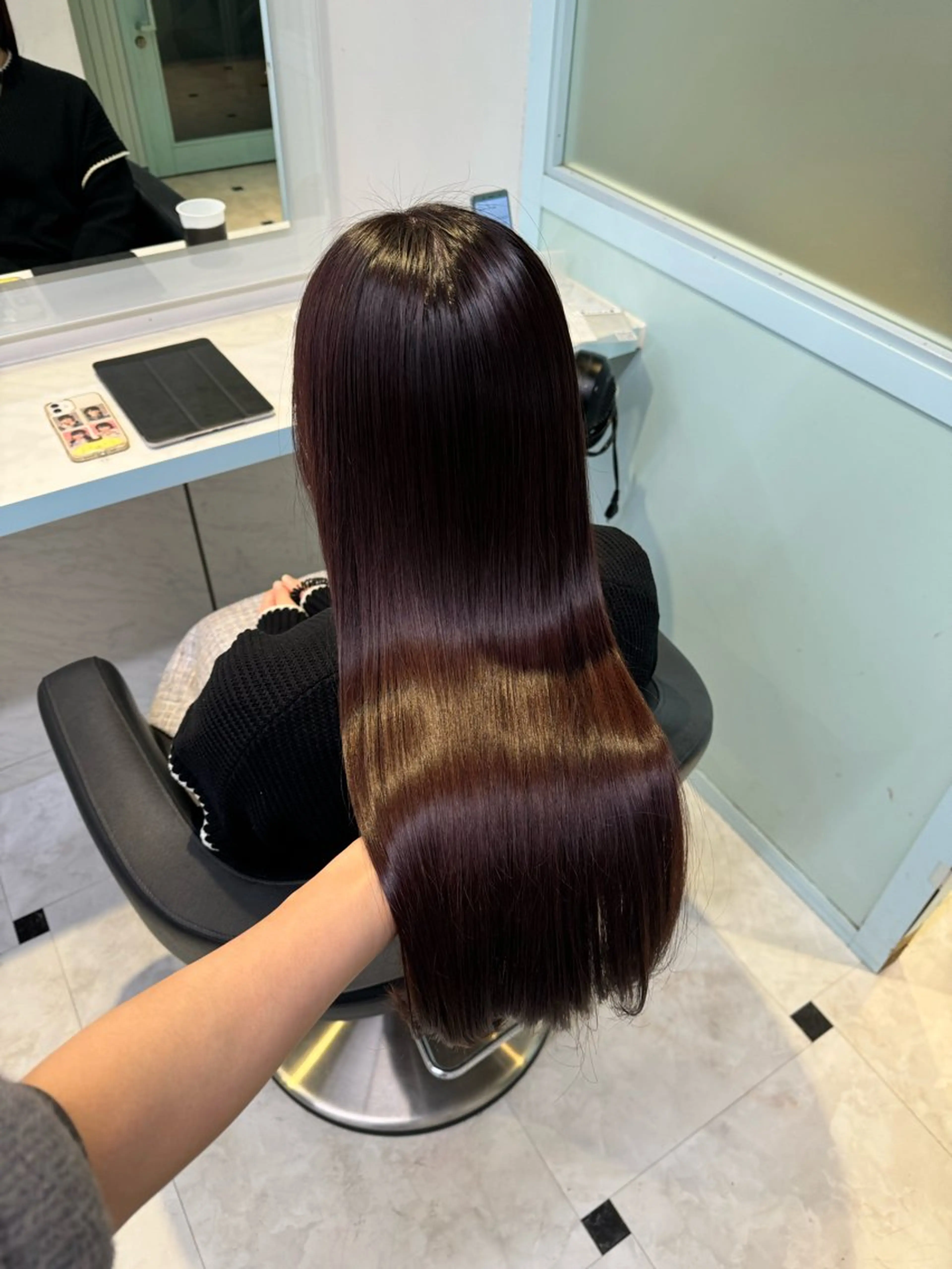 ロング カラー ヘアカラー トリートメント ヘッドスパ ヘアセット 暖色🩷透明感カラー ♡Maika♡のヘアスタイル