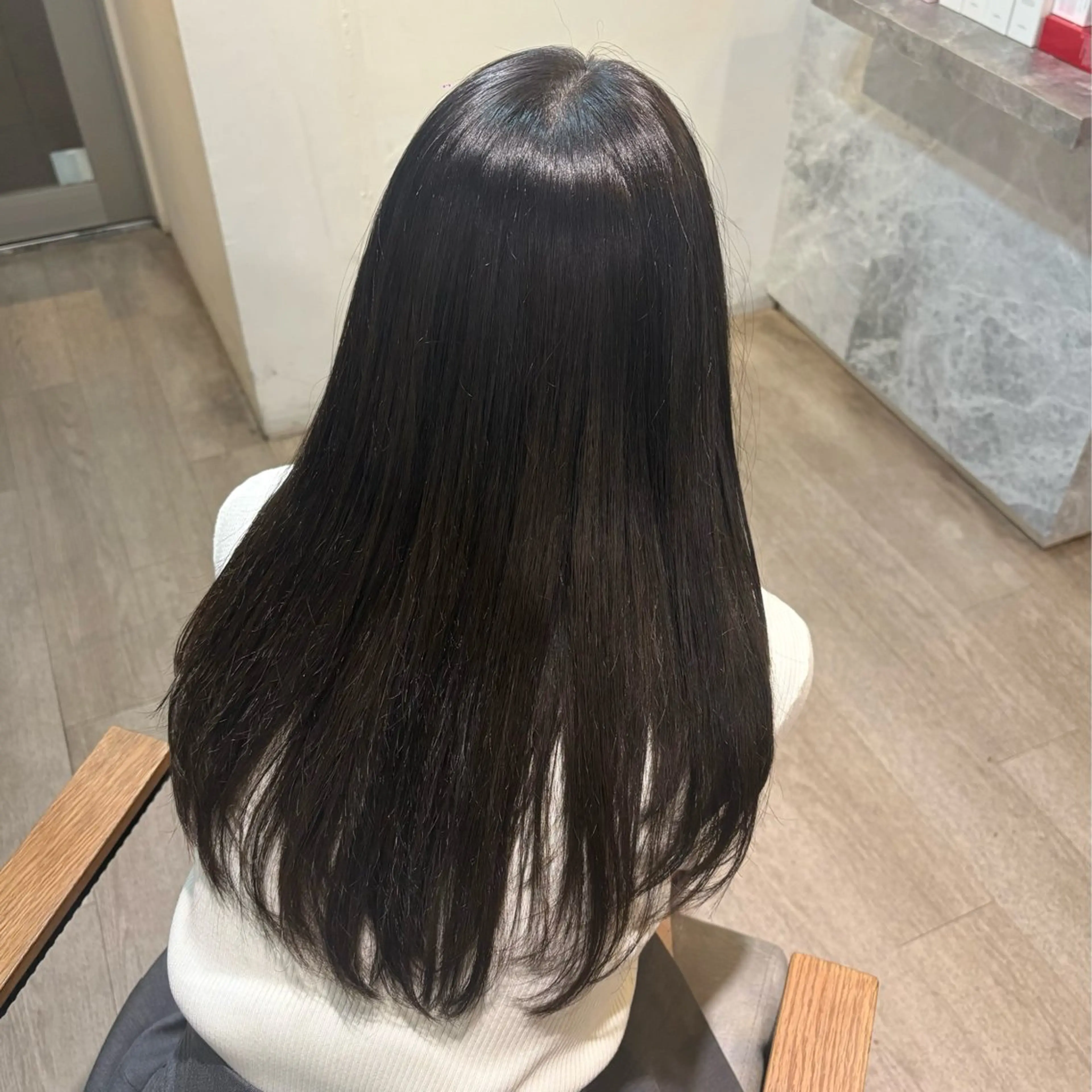 カラー ブラウンカラー ダークブラウン ヘアカラー トリートメント ゆ ののヘアスタイル