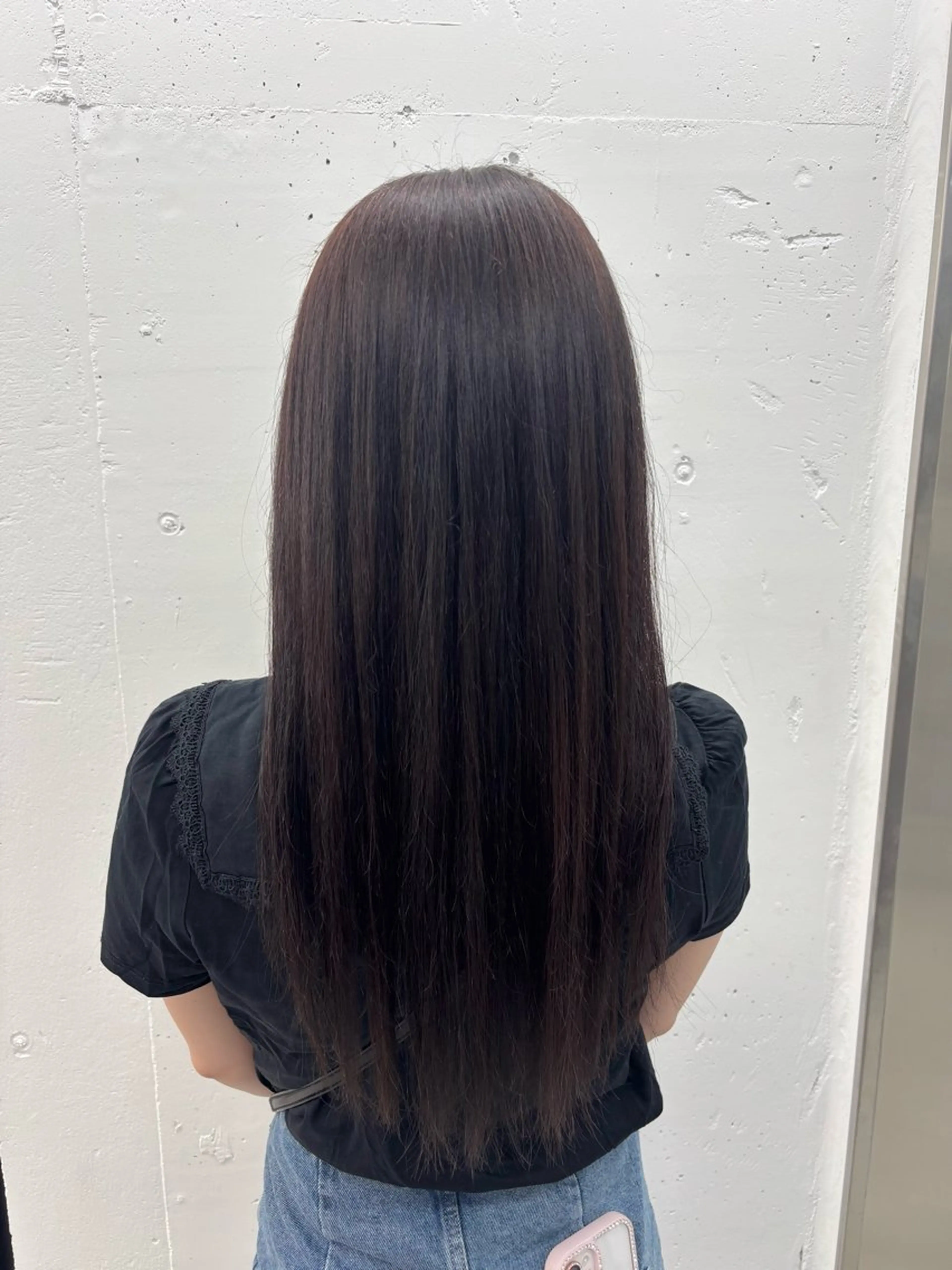 ロング カラー ダークグレー ダークグレージュ グレージュ ヘアカラー トリートメント ヘッドスパ 🌼あいり🌼 JILLSTUDIOのヘアスタイル