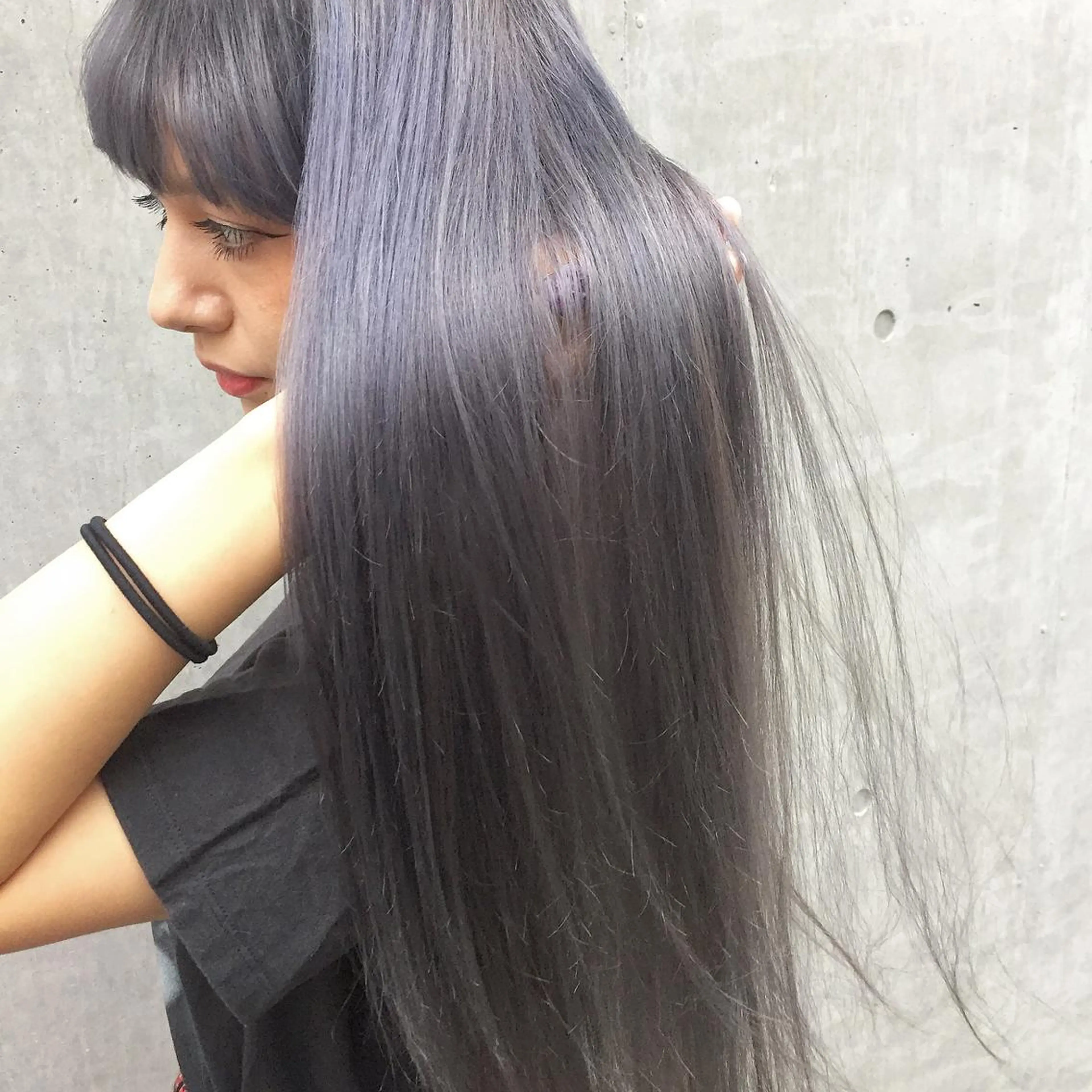 ロング カラー パープルカラー ヘアカラー トリートメント ヘッドスパ 🌿海外Style・ KOHEIのヘアスタイル