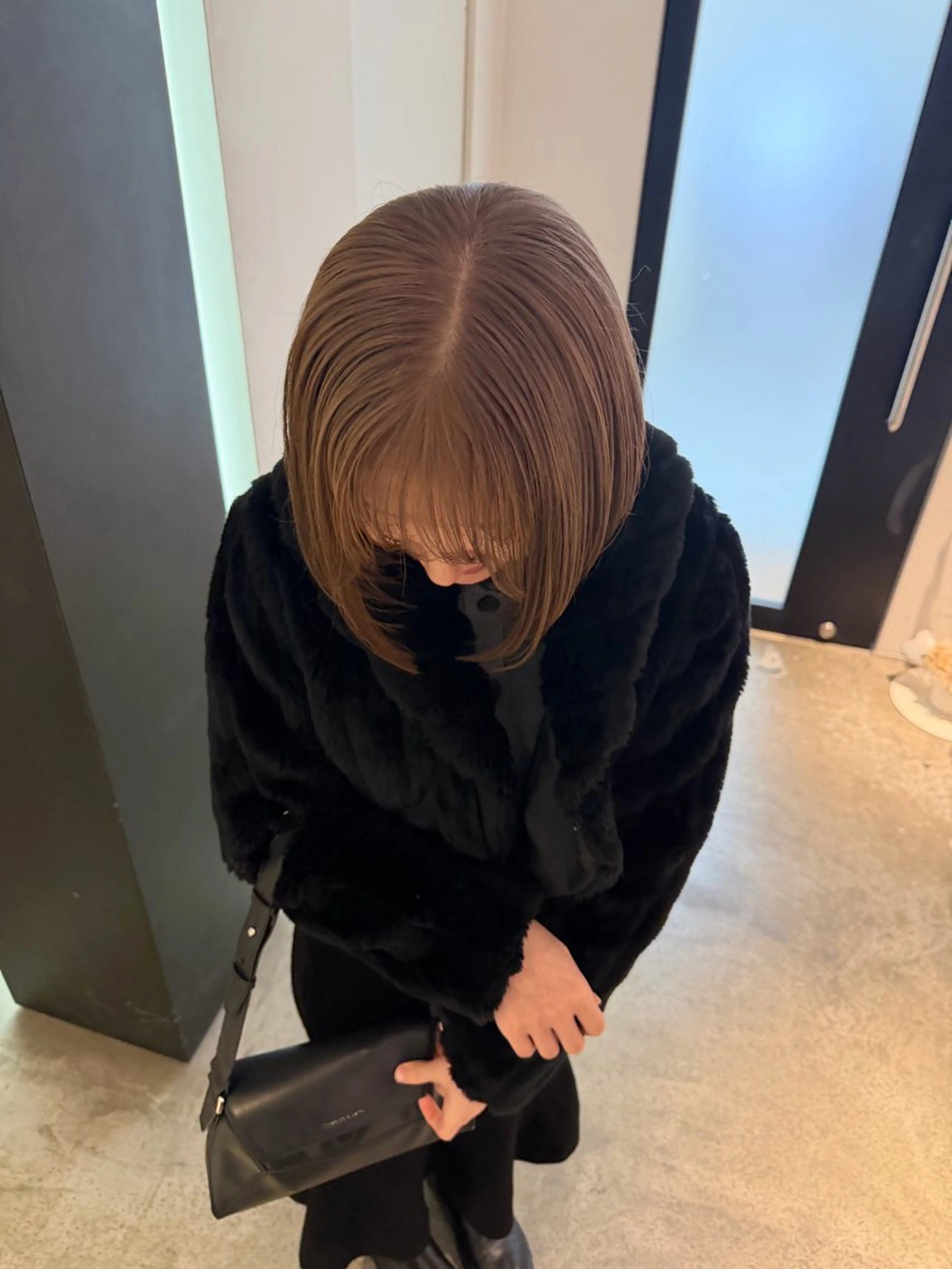 ミディアム カラー もりやま りりかのヘアスタイル