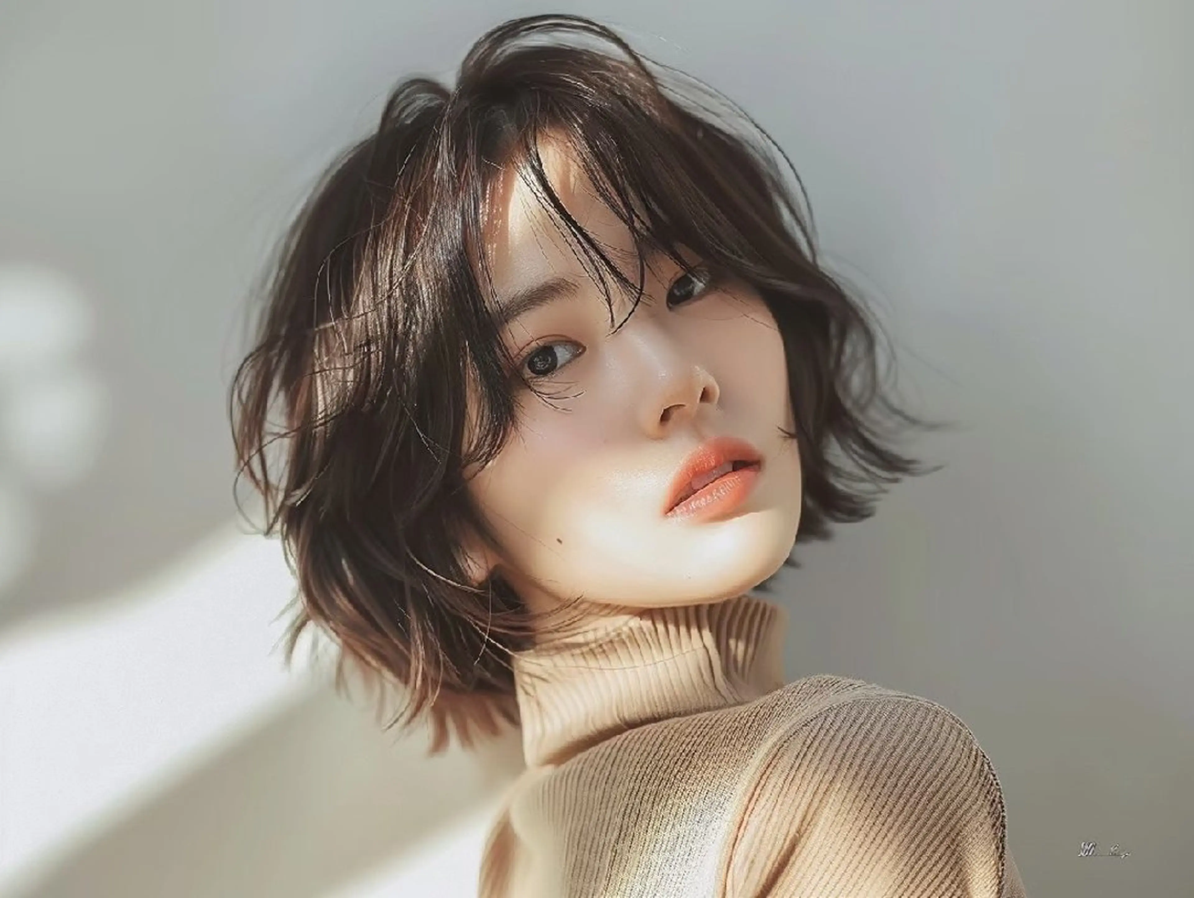 ショート パーマ カット パーマ 美髪改善・ストレート 🌿エクステ/カンジのヘアスタイル