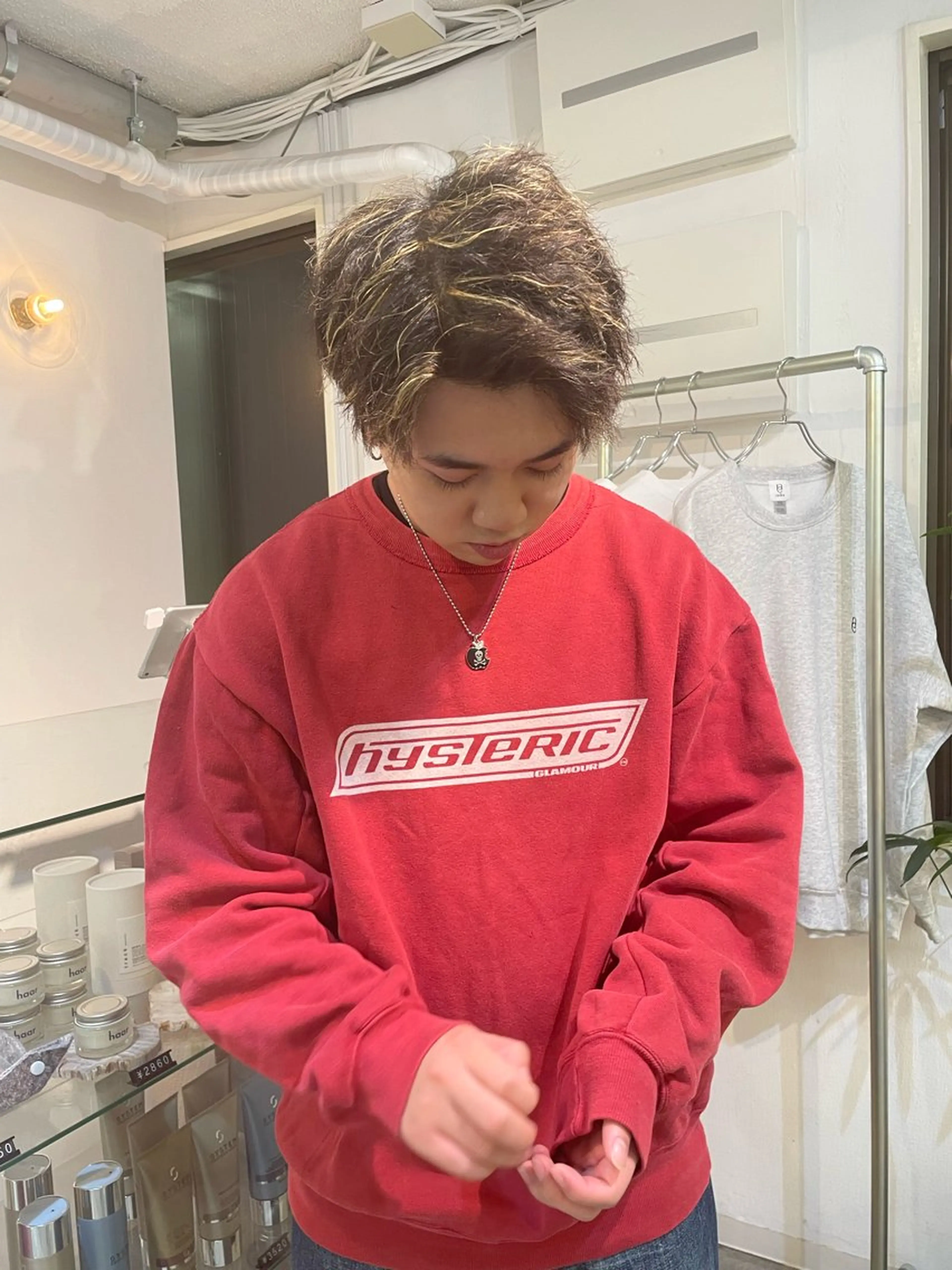 カラー メンズ メンズハイライト ハイライトカラー ヘアカラー sakura🌸 レイヤー/韓国ヘアのヘアスタイル