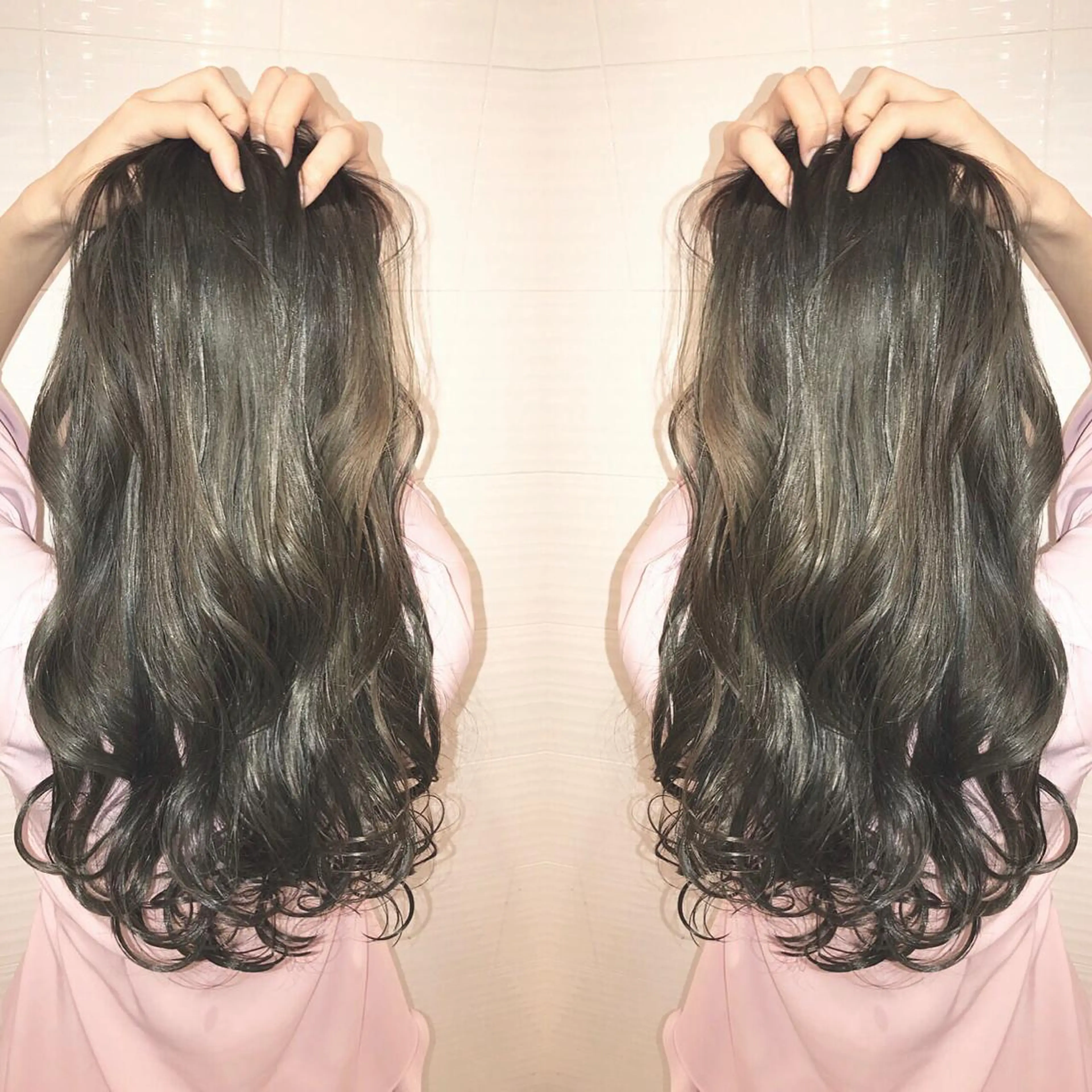 セミロング カラー パーマ ヘアアレンジ 外国人風カラー 🫧代表/新宿駅近/ 限定価格🫧田辺貴裕のヘアスタイル