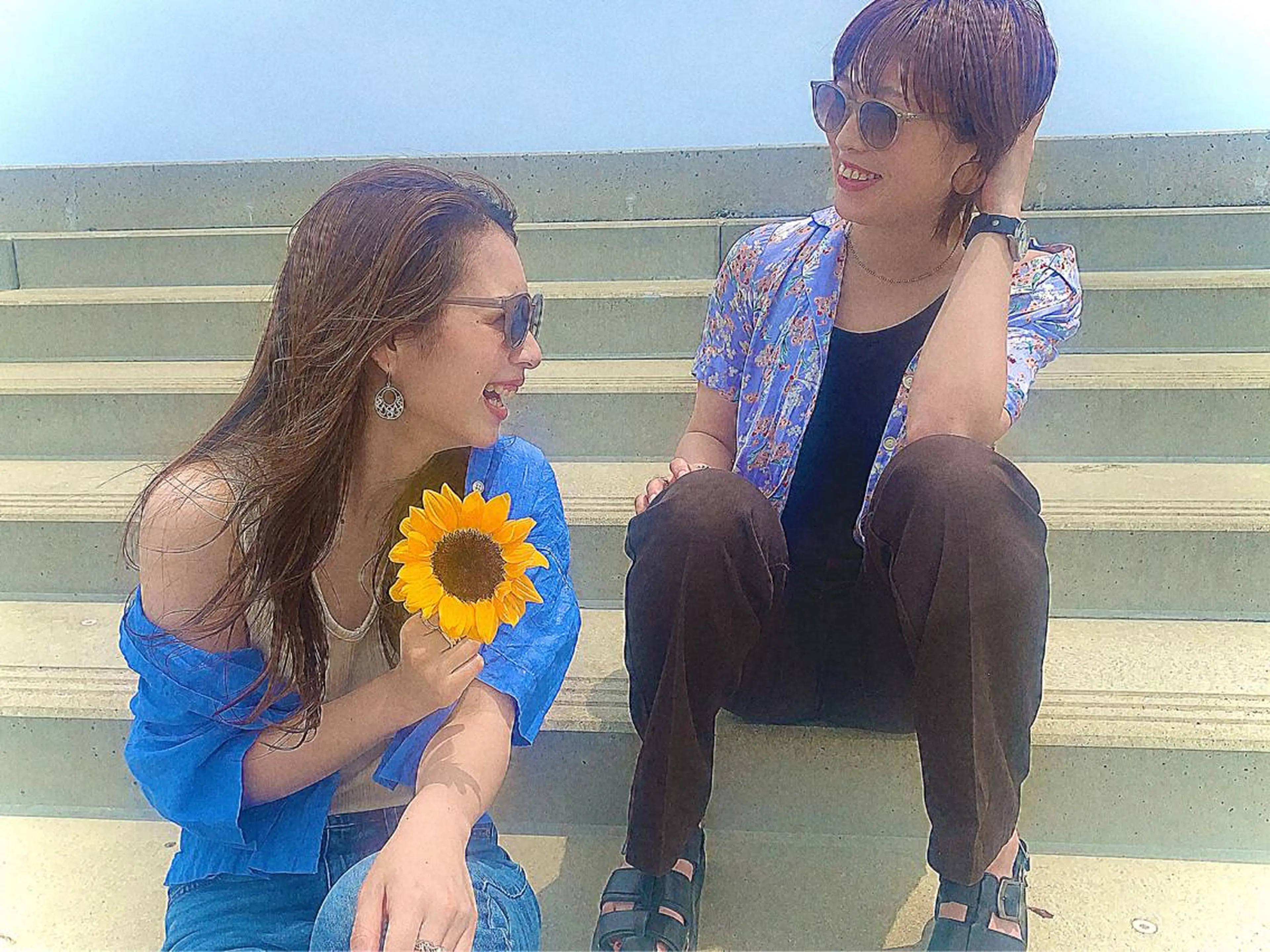 ショート カラー パーマ 🇺🇸✂️🍟 こんあゆみのヘアスタイル