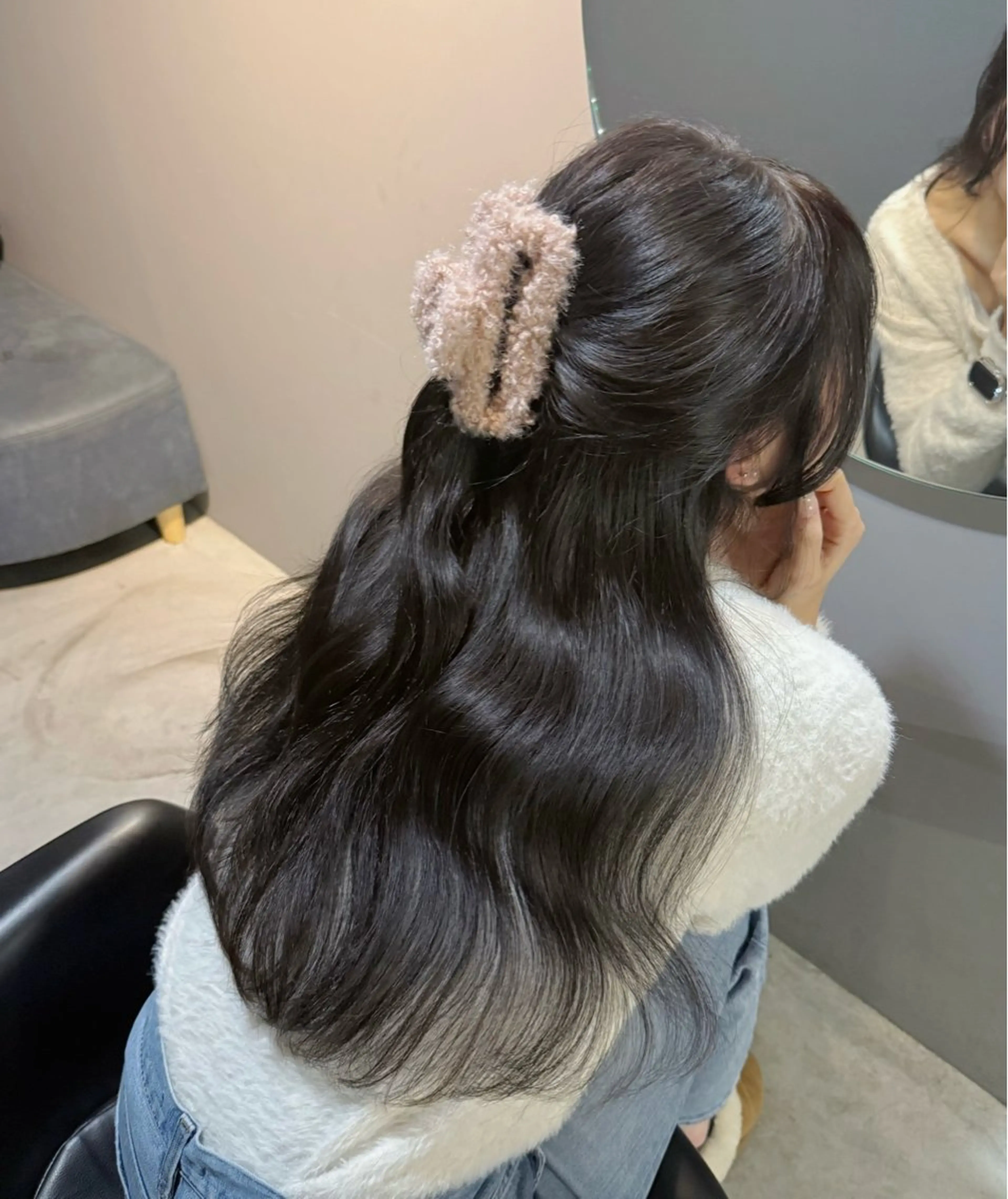 ロング カット ヘアカラー トリートメント ブリーチカラーLAME 心斎橋 ブリーチ/ケアブリーチ/ブリーチなしダブルカラー所属・中山 綺笑のヘアスタイル