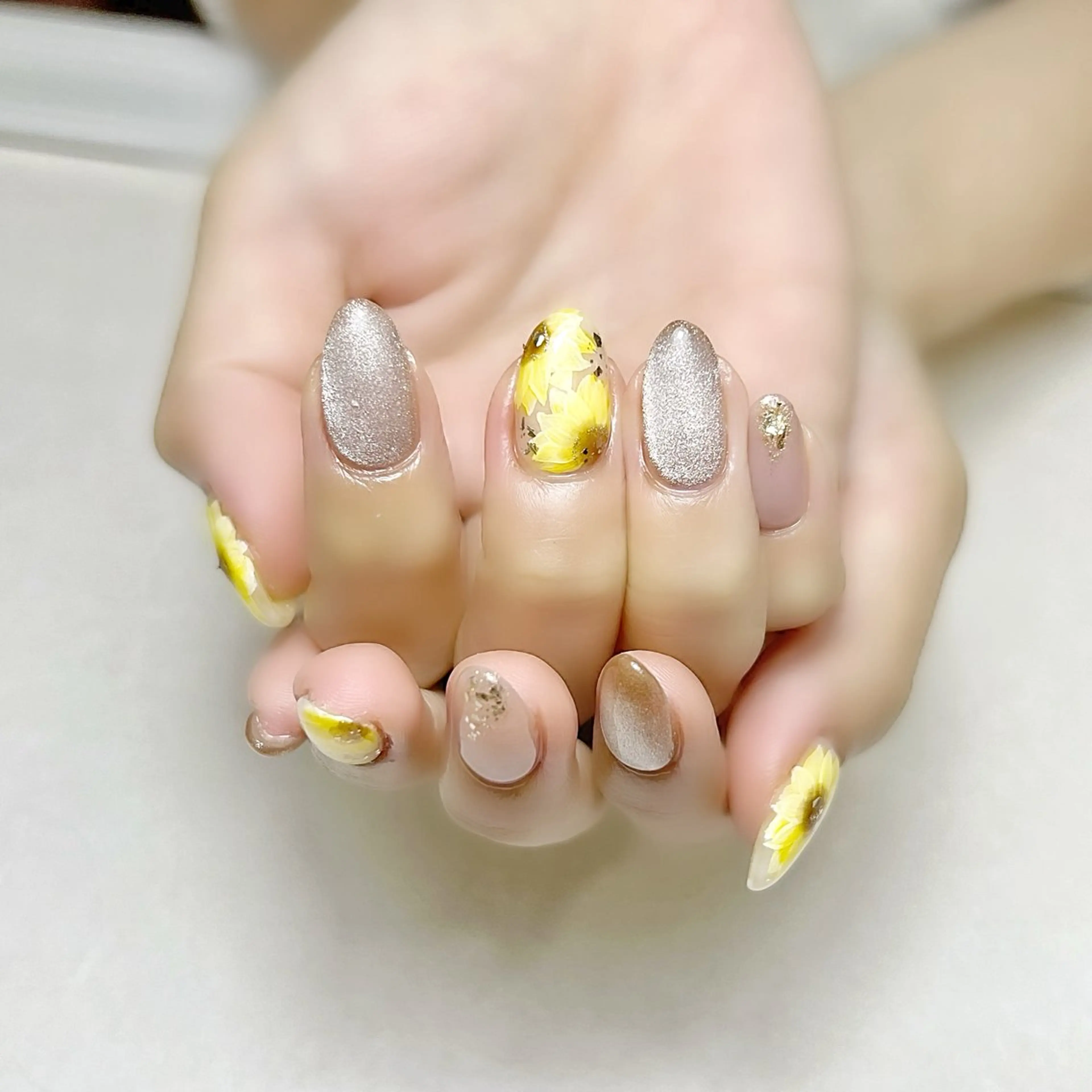 ネイル フラワーネイル マグネットネイル 夏ネイル rouse nail RISATOのネイルデザイン