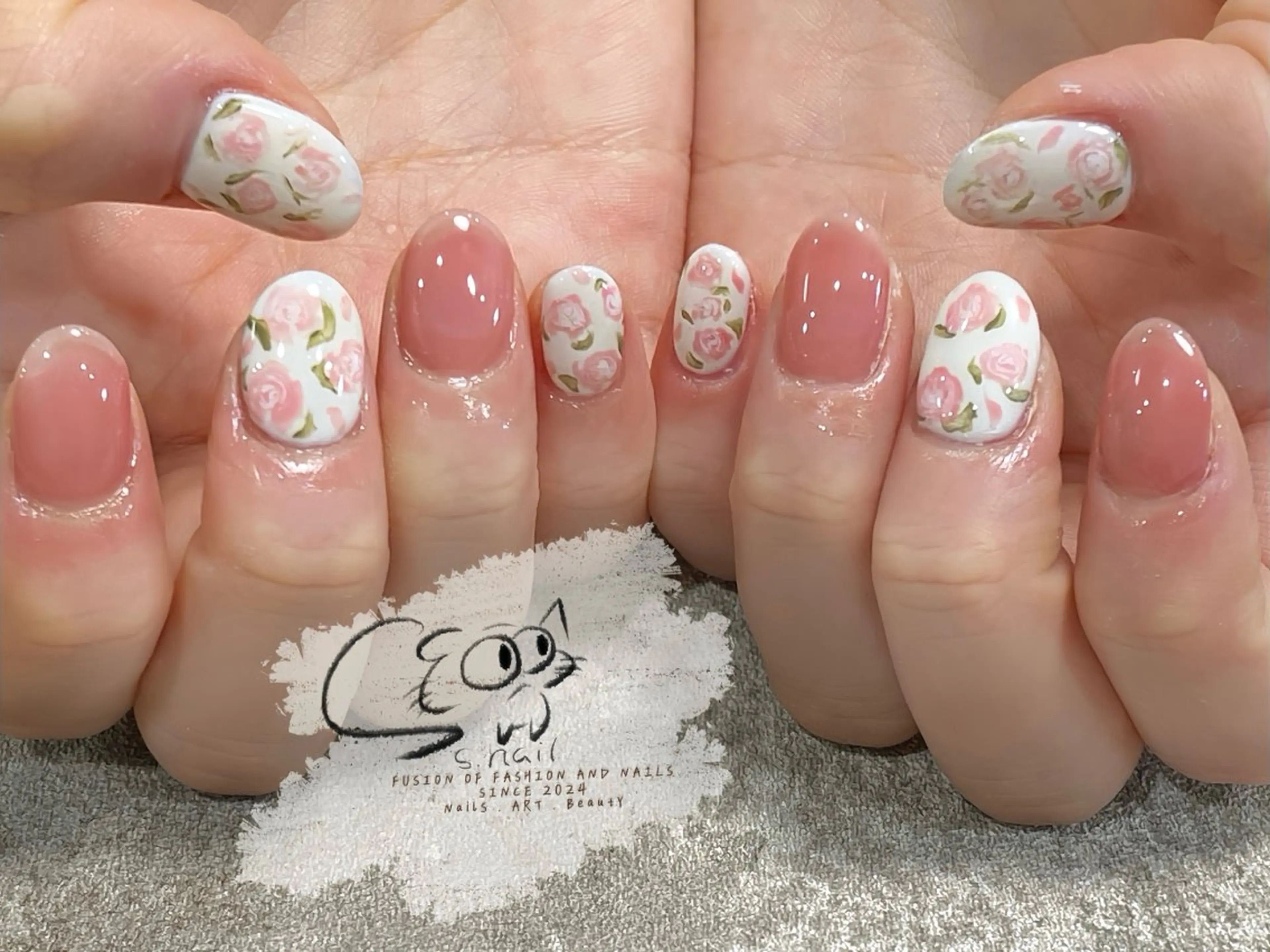 ネイル チークネイル フレンチネイル グラデーション マグネットネイル ワンカラーネイル ハンドネイル S.nail所属・S.nail _のネイルデザイン