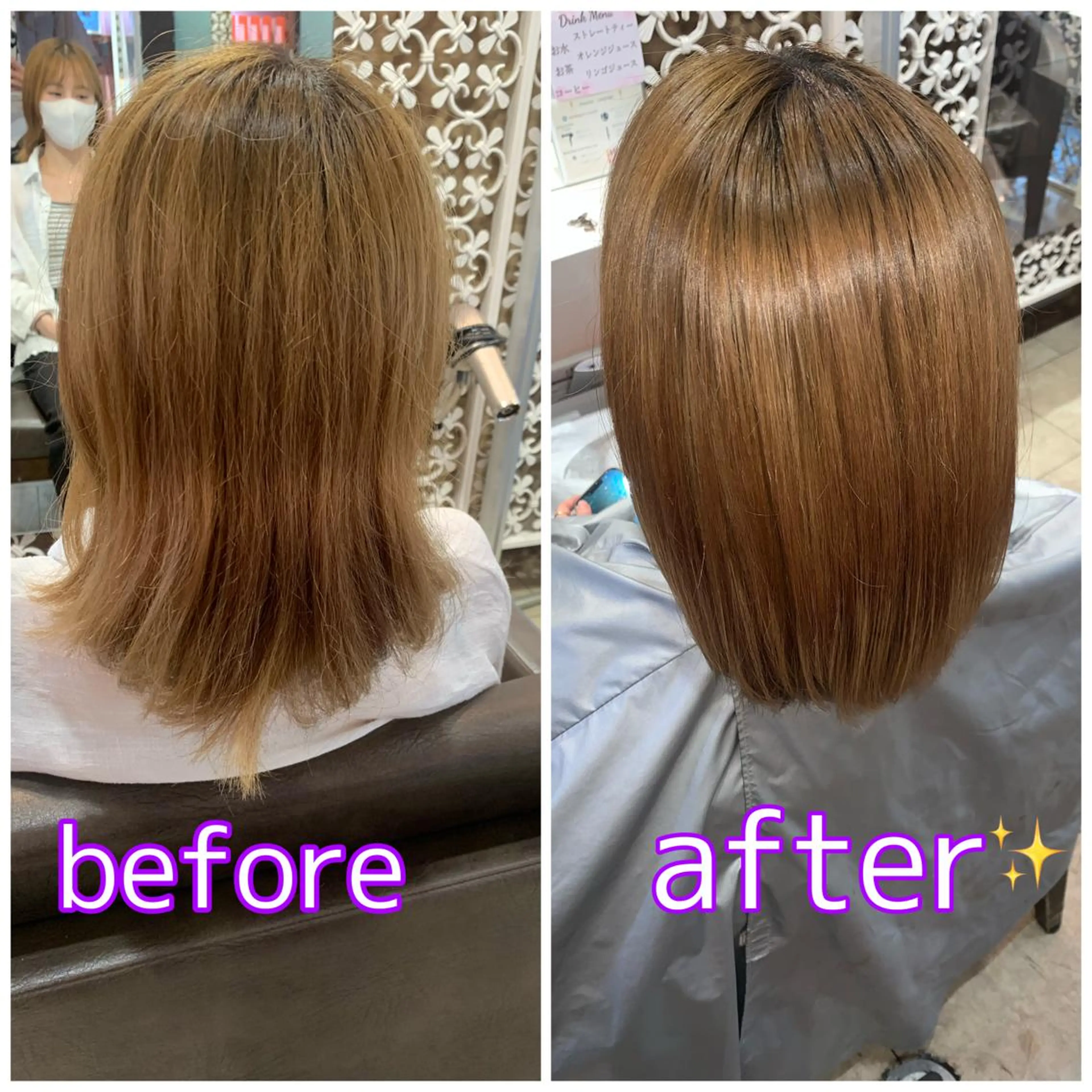 ミディアム 髪質改善 トリートメント Lino【リノ】所属・Lino♚﻿ MOMOKA💖のマツエク・マツパデザイン