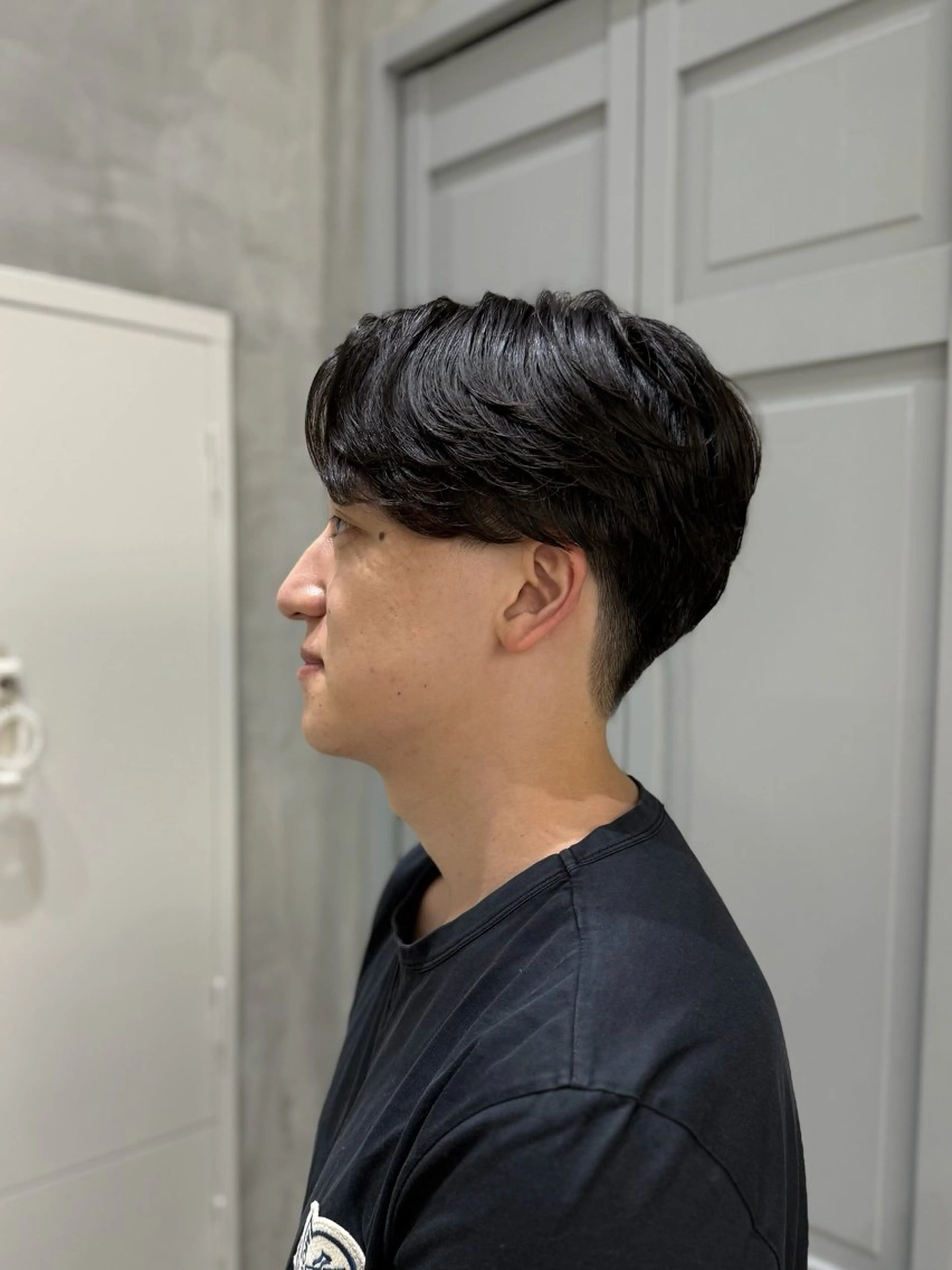 パーマ メンズ フェザーパーマ メンズパーマ カット パーマ 似合わせカラー/ヘア セット💐本多恵美のヘアスタイル