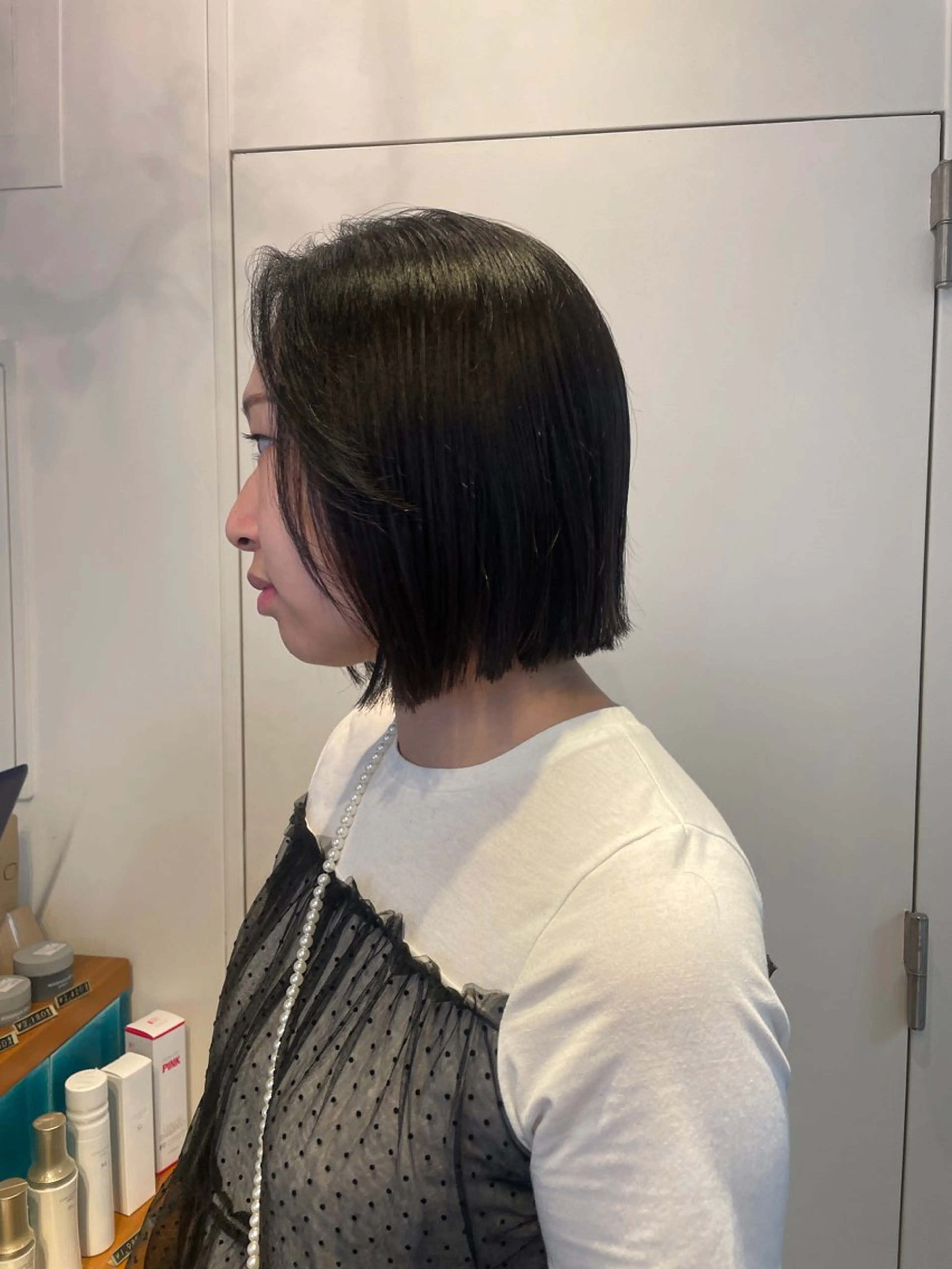 ショート カラー RIN／韓国ヘア レイヤーカットのヘアスタイル