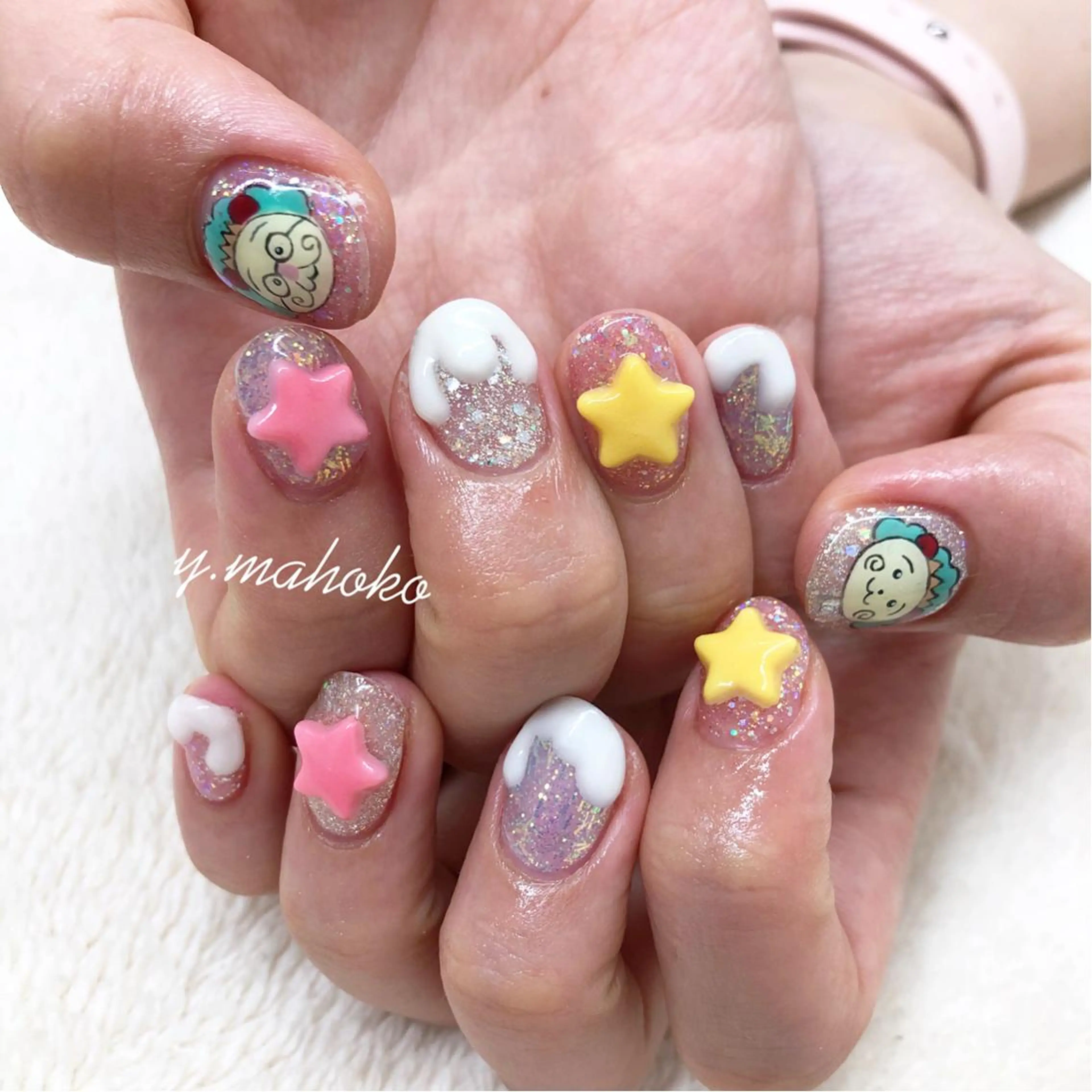 ネイル ハンドネイル She nail studio 原宿所属・パラジェル有/ スカルプ/mahoのネイルデザイン