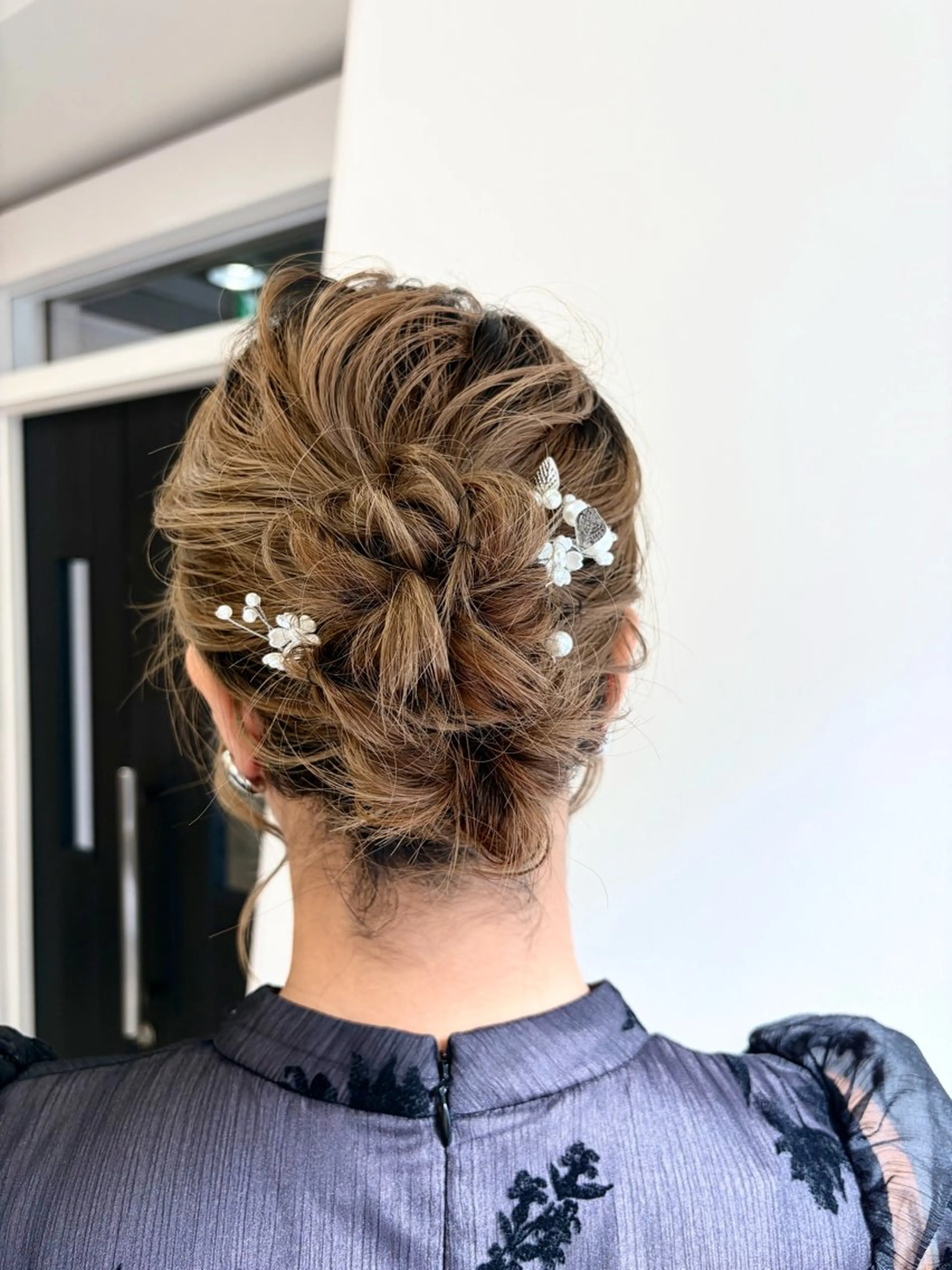 ミディアム ヘアセット 鎌倉/アレンジ/暗髪 /髪質改善/ ユキミのヘアスタイル