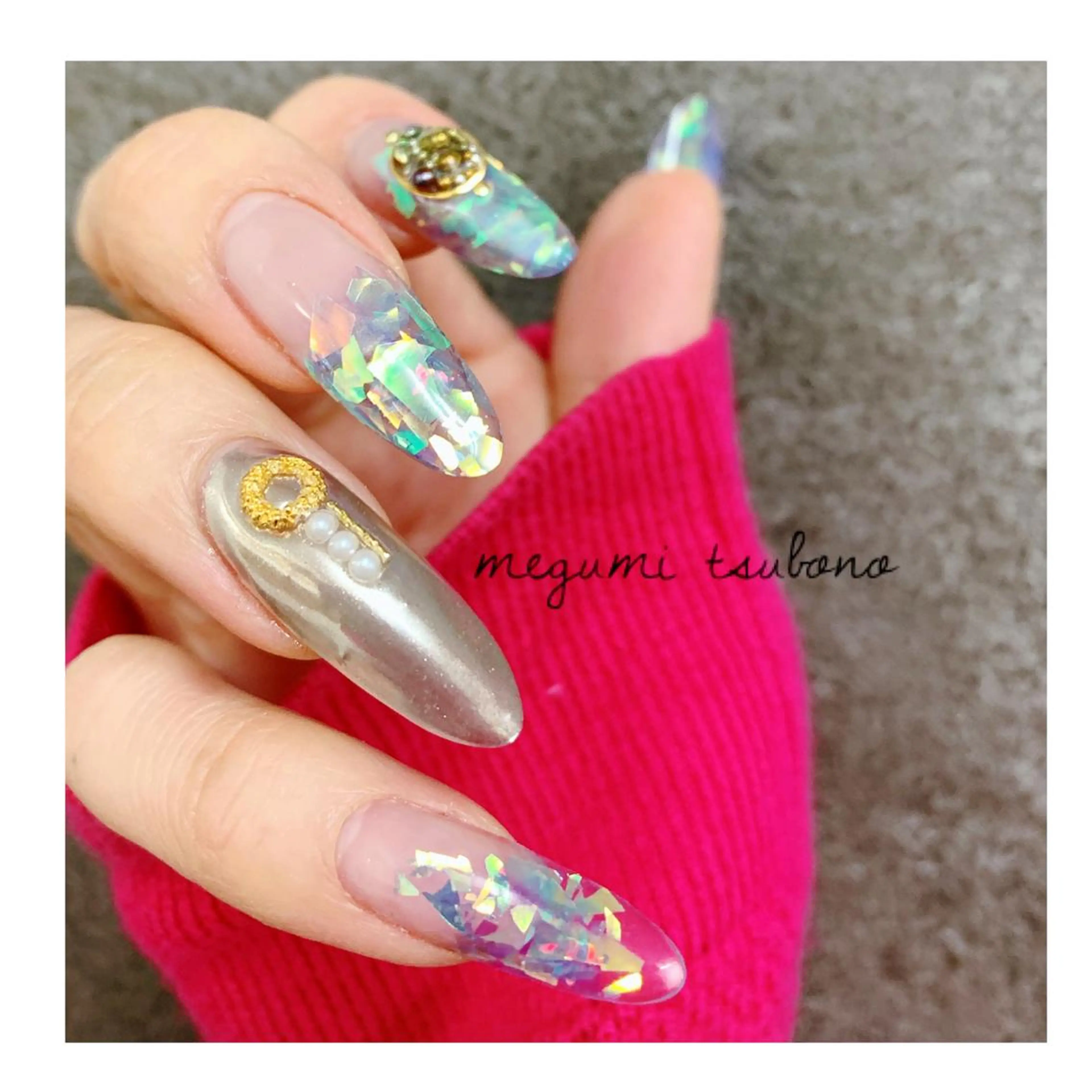 ネイル nail salon Emi la beaute 心斎橋店所属・坪野 めぐみのネイルデザイン