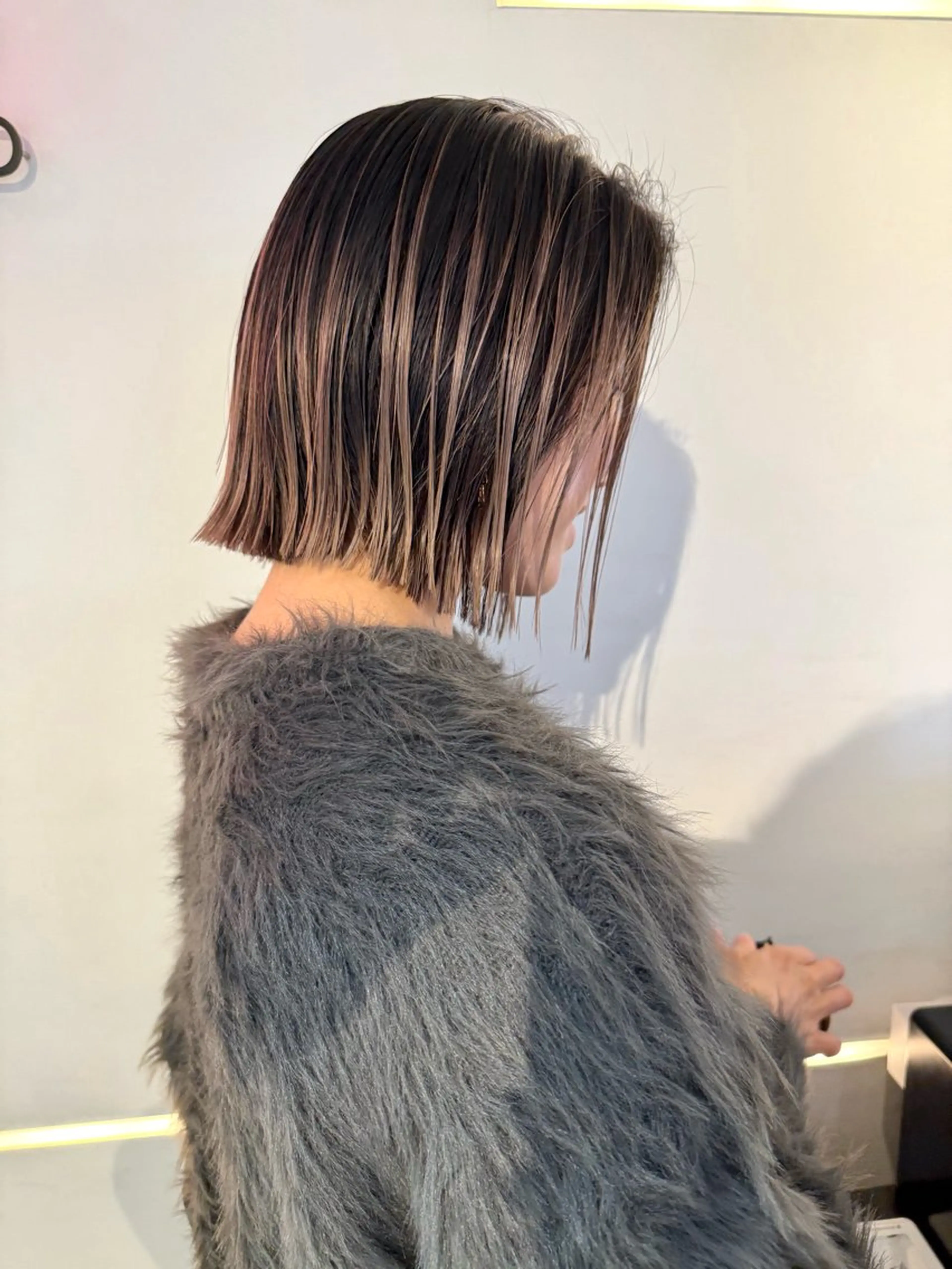 🍒🍒ぱつっとボブカット＆ルーツデザインカラーの写真