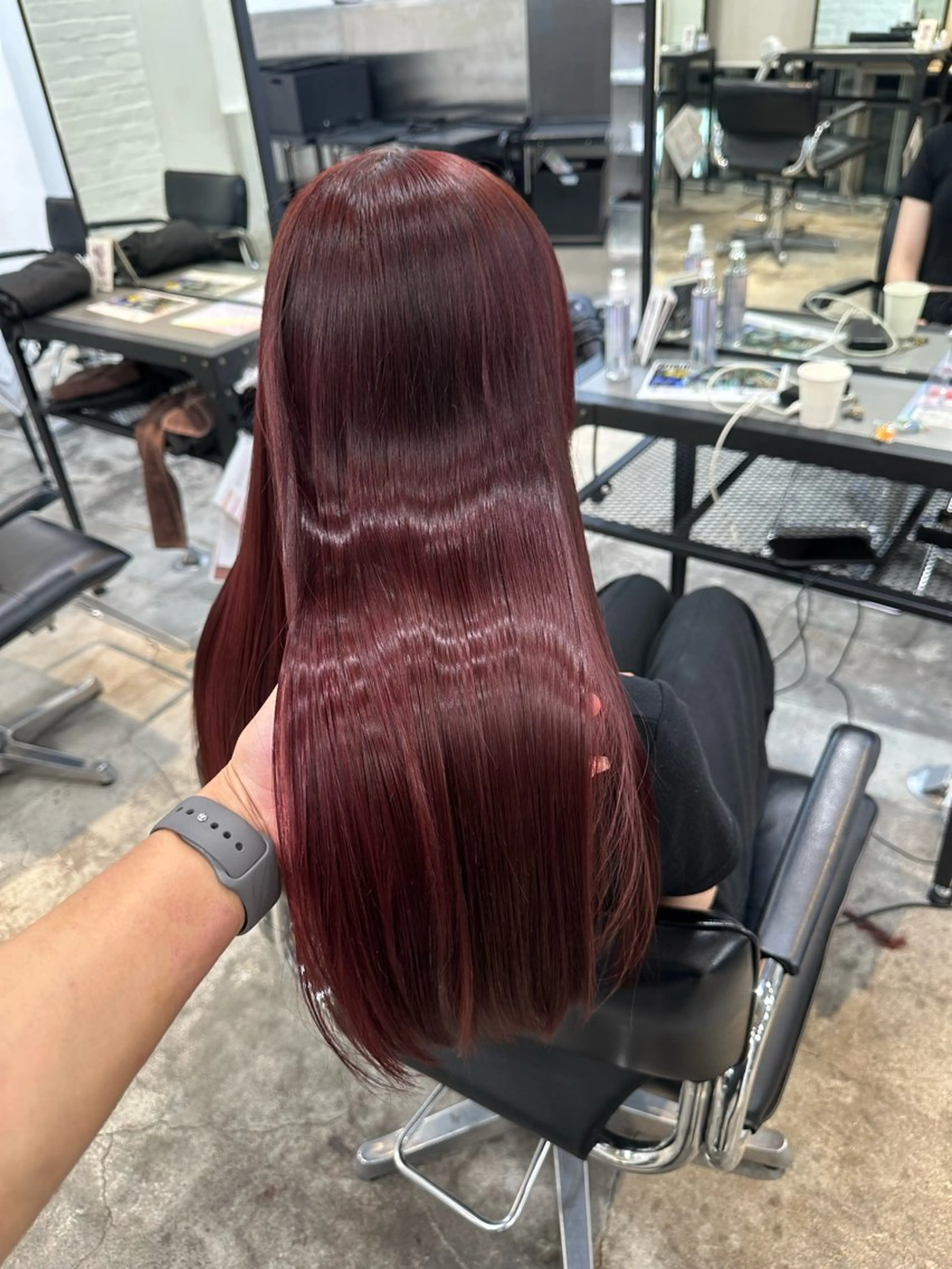 セミロング カラー パーマ ヘアアレンジ カット ヘアカラー トリートメント 暖色💖ツヤ髪💖 masae🌼のヘアスタイル