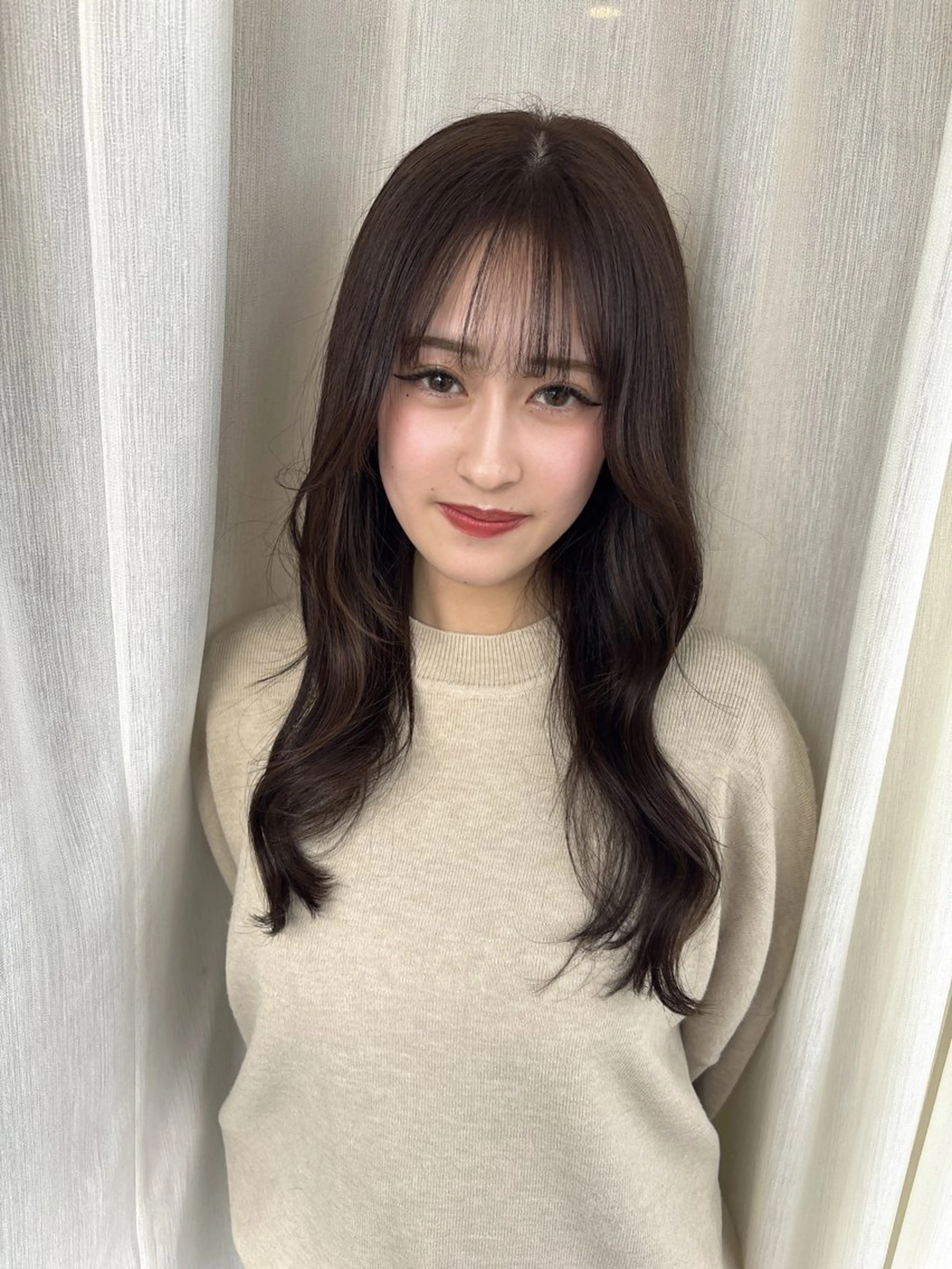 ロング カラー ブラウンカラー mile所属・mile 〔東二見〕のヘアスタイル