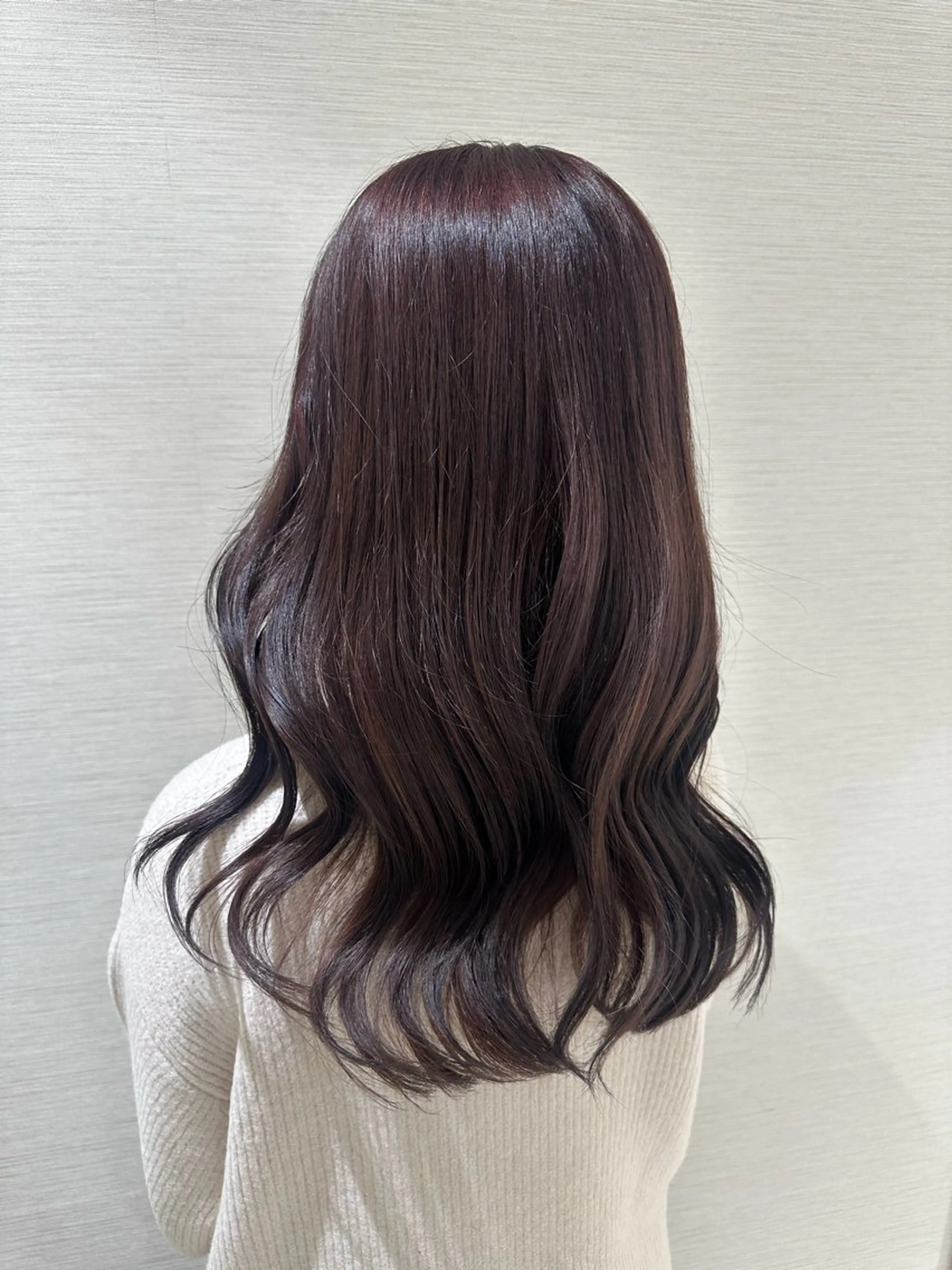 ロング カラー ヘアアレンジ タイトボブ個性派カラ ーAKANEのヘアスタイル