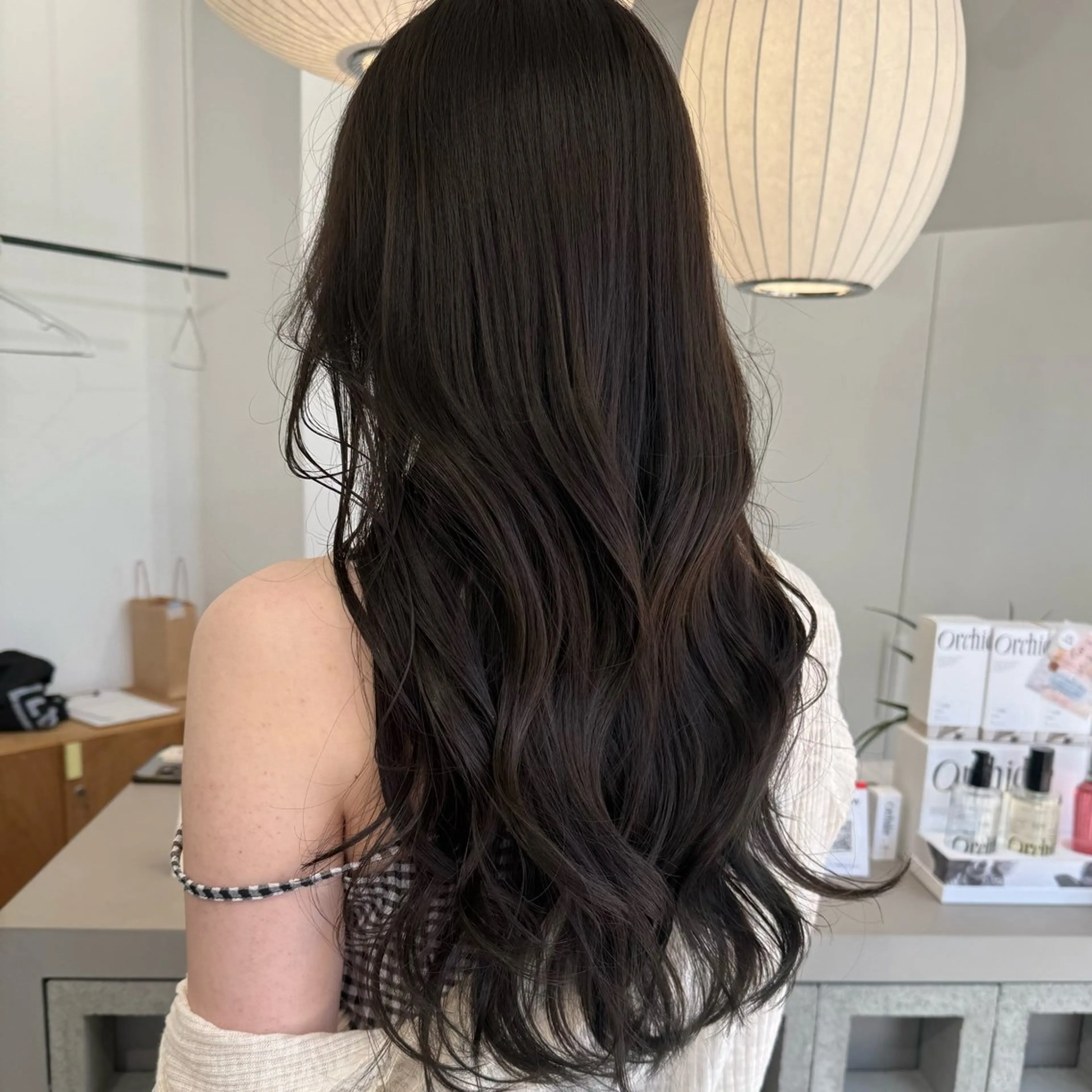 ロング カラー ブラウンカラー カット ヘアカラー トリートメント レイヤーカット/ 春日井/鵜飼元喜のヘアスタイル