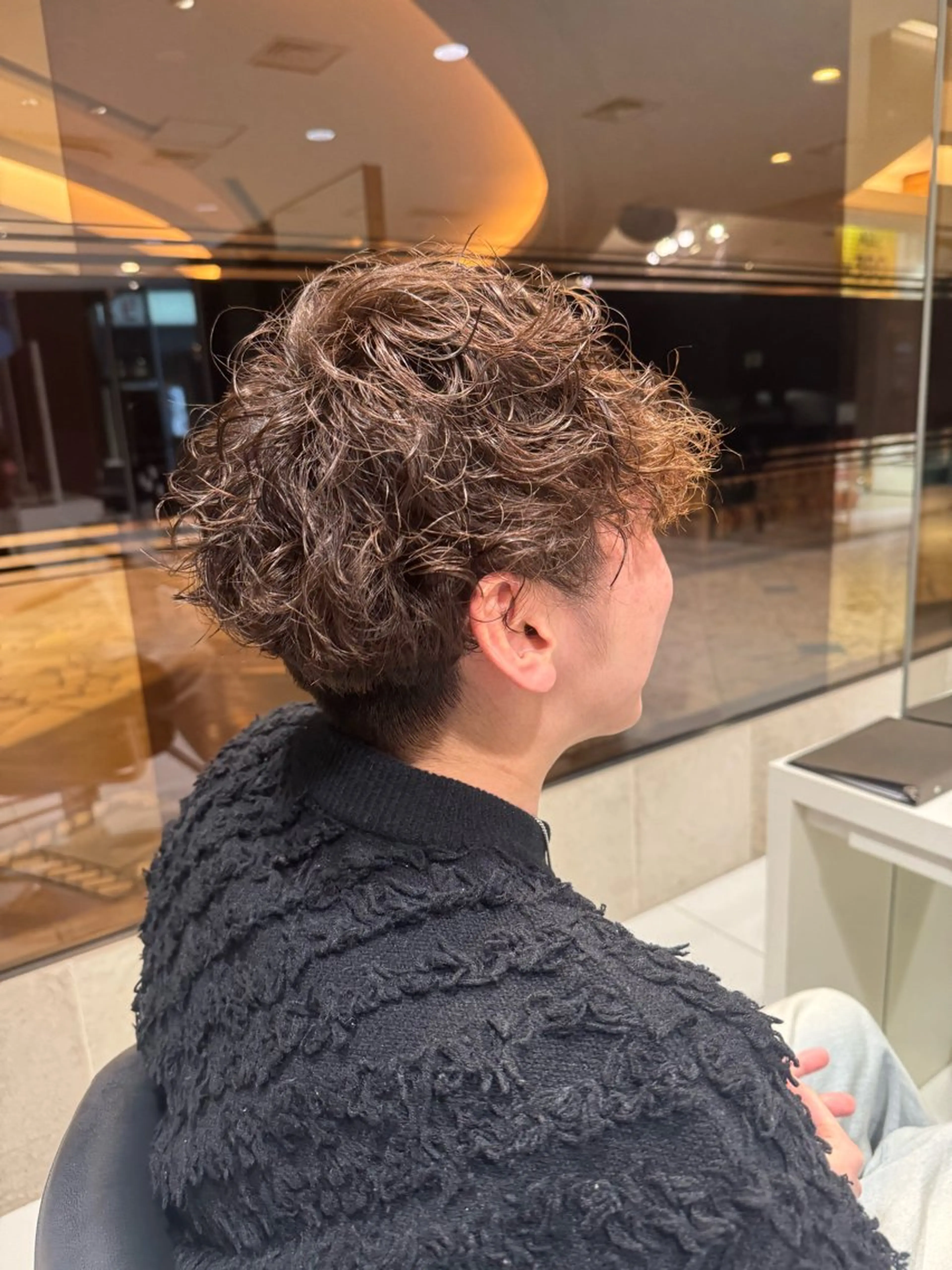 ショート カラー パーマ メンズ カット パーマ トリートメント AVANCE. annaのヘアスタイル