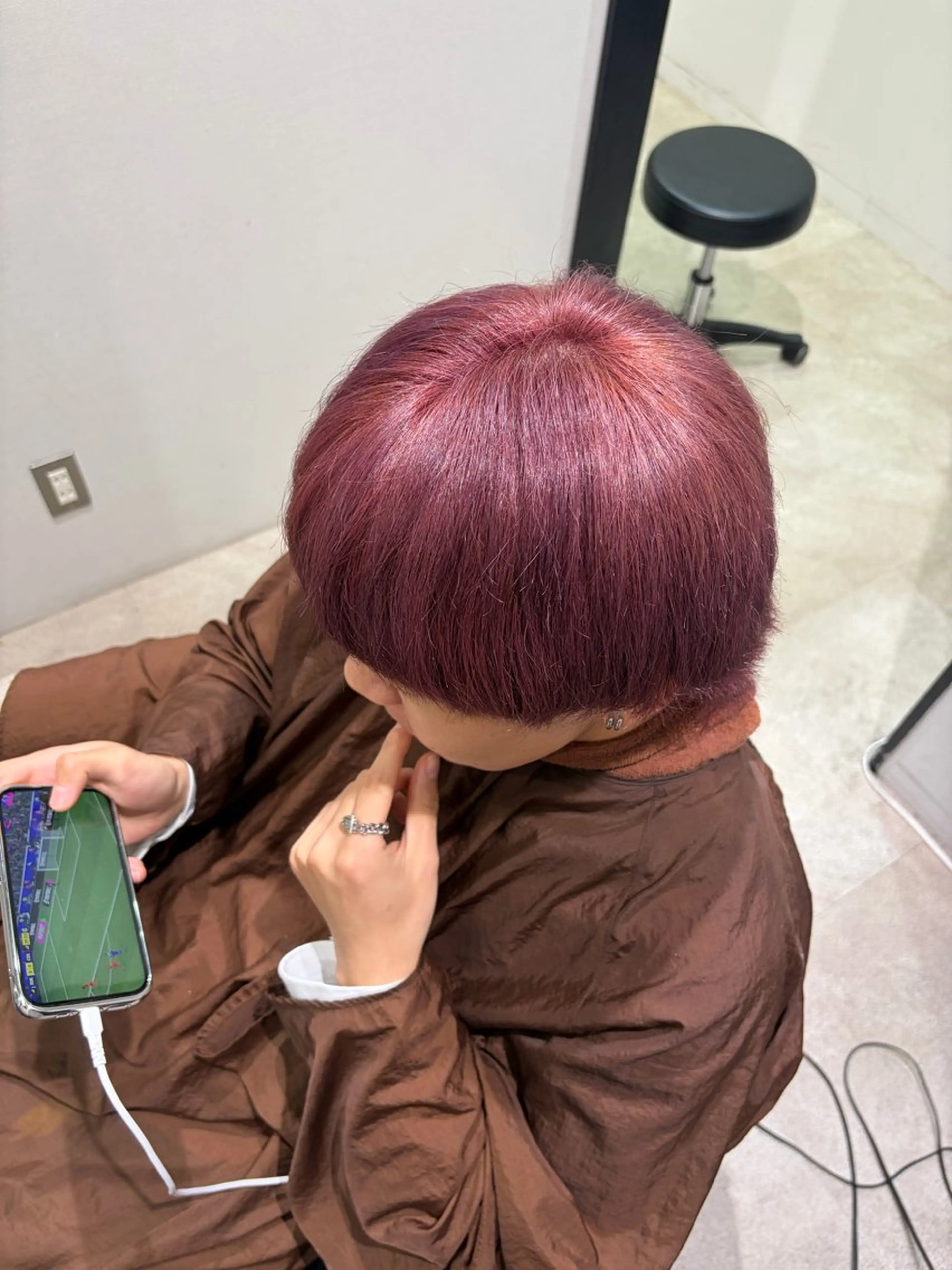 メンズ カット ヘアカラー 平日カットモデル 高岡/山崎開世のヘアスタイル