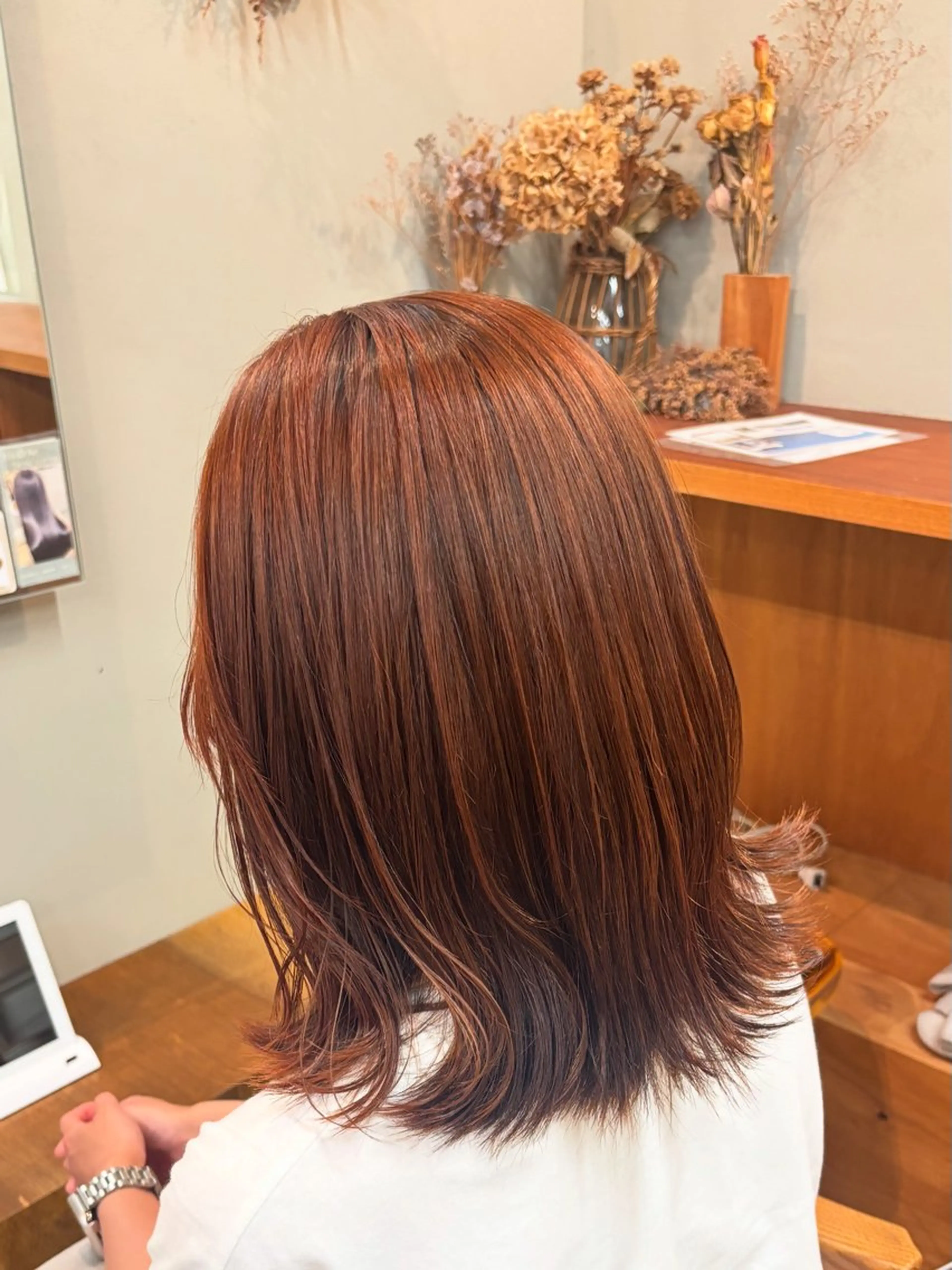 カラー ヘアカラー トリートメント 🌷花屋併設🌷 岡本明日実のヘアスタイル