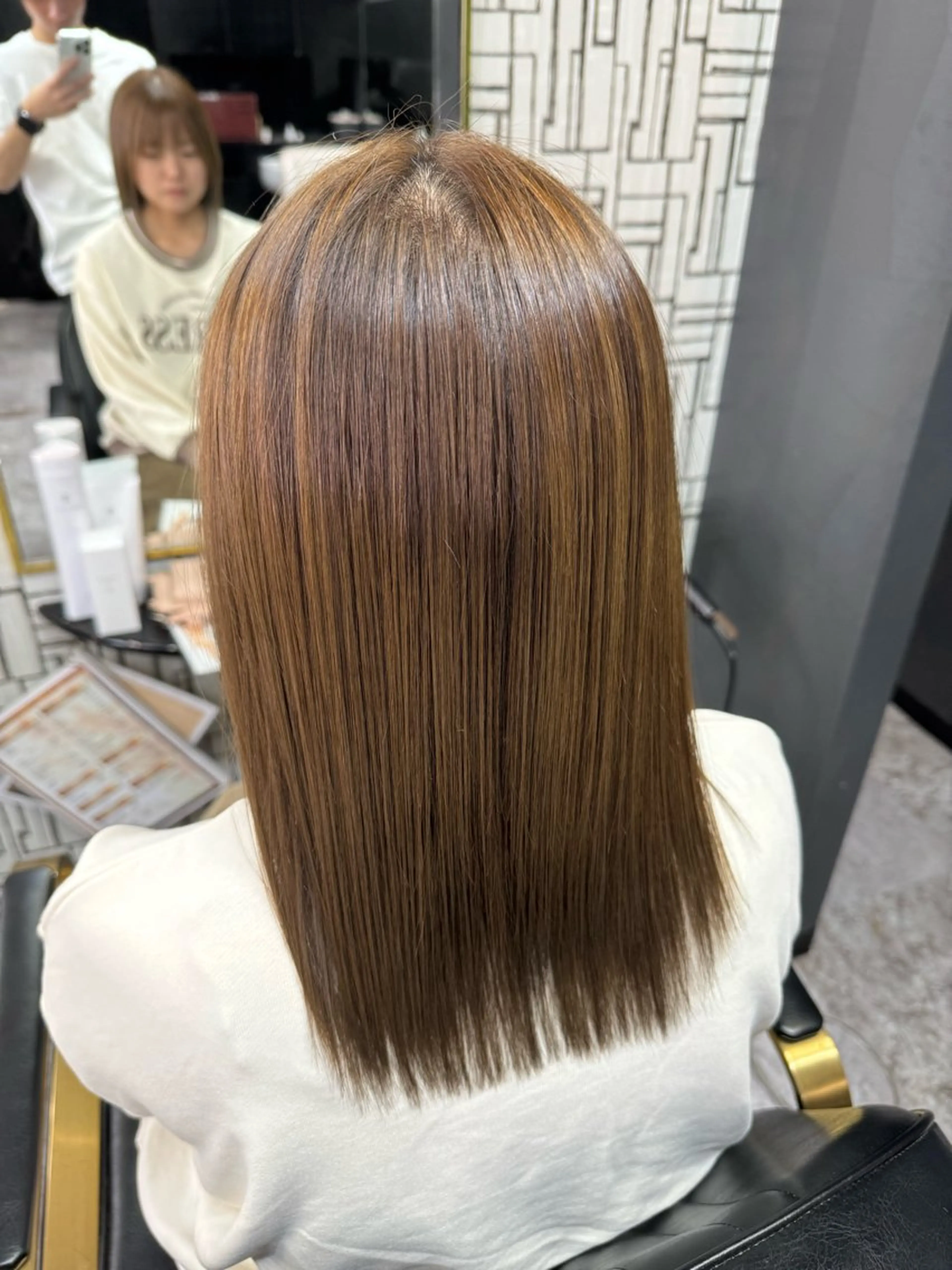 ロング 縮毛矯正 カット 縮毛矯正 トリートメント 篠原 侑作のヘアスタイル
