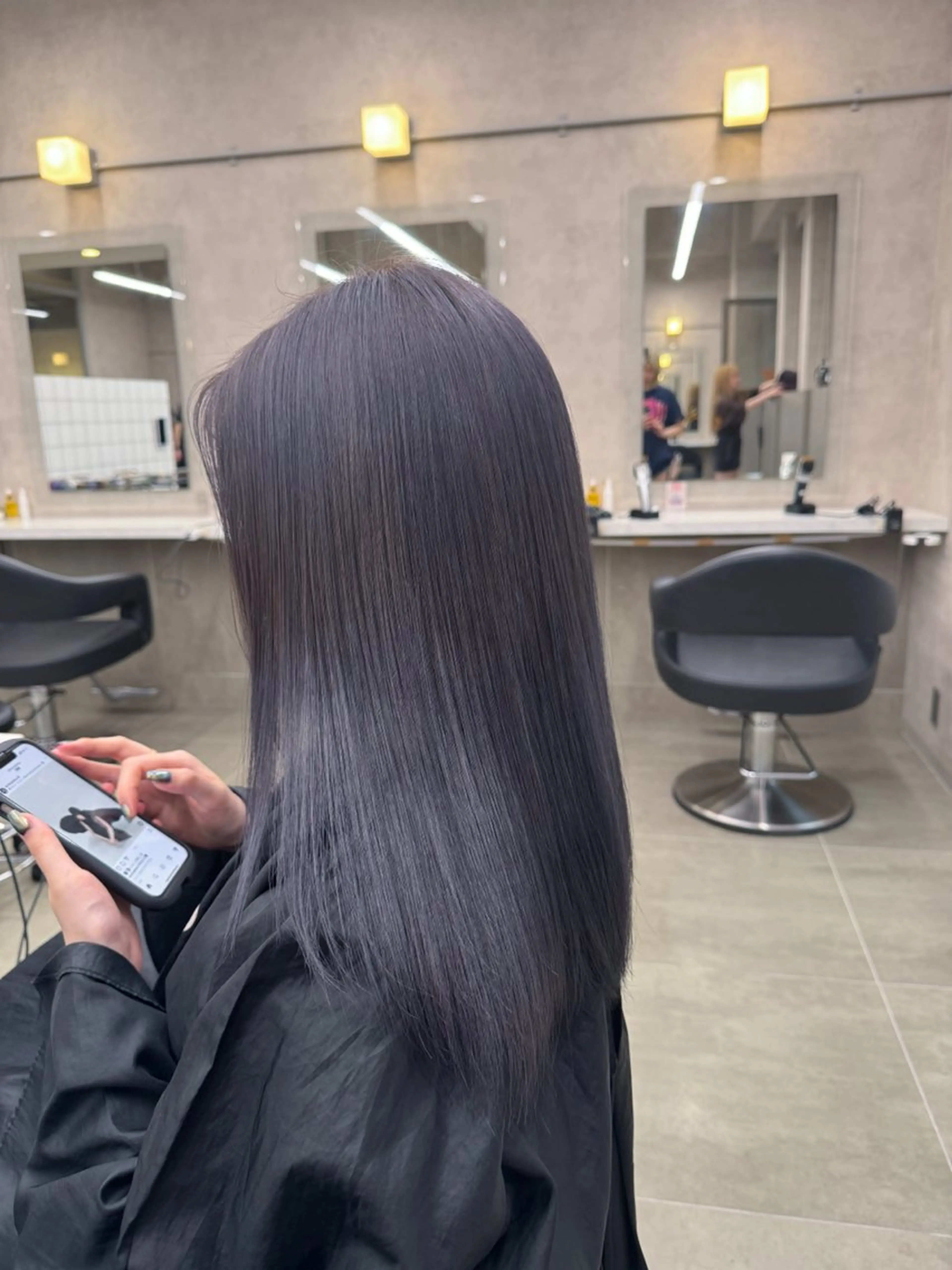 ミディアム カラー ヘアアレンジ Over hair所属・Over hair_ misakiのヘアスタイル