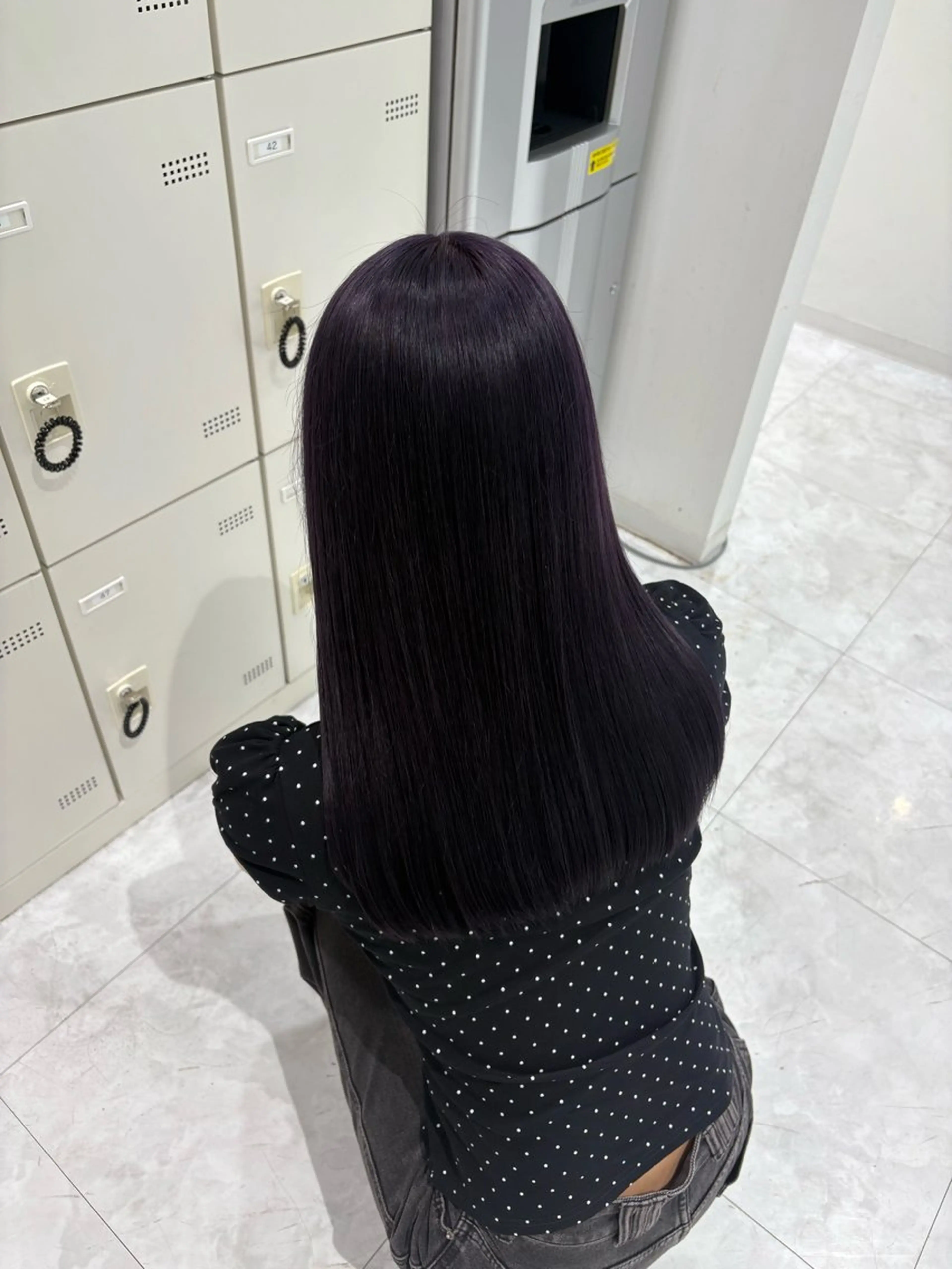 セミロング カラー ヘアカラー 🤍ྀི透ける寒色 Cocoa🤍ྀིのヘアスタイル