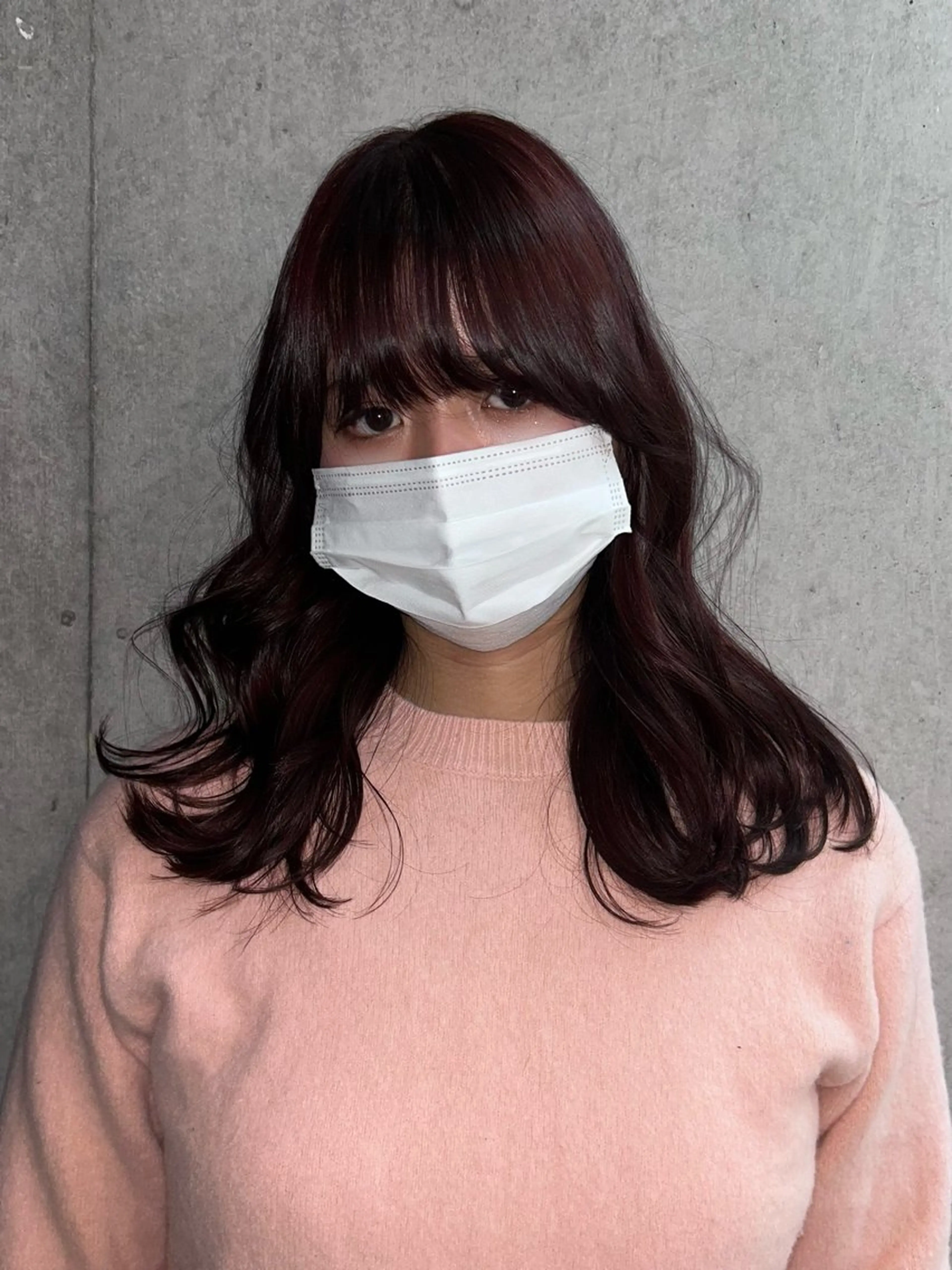 セミロング ヘアカラー 田中 沙和のヘアスタイル