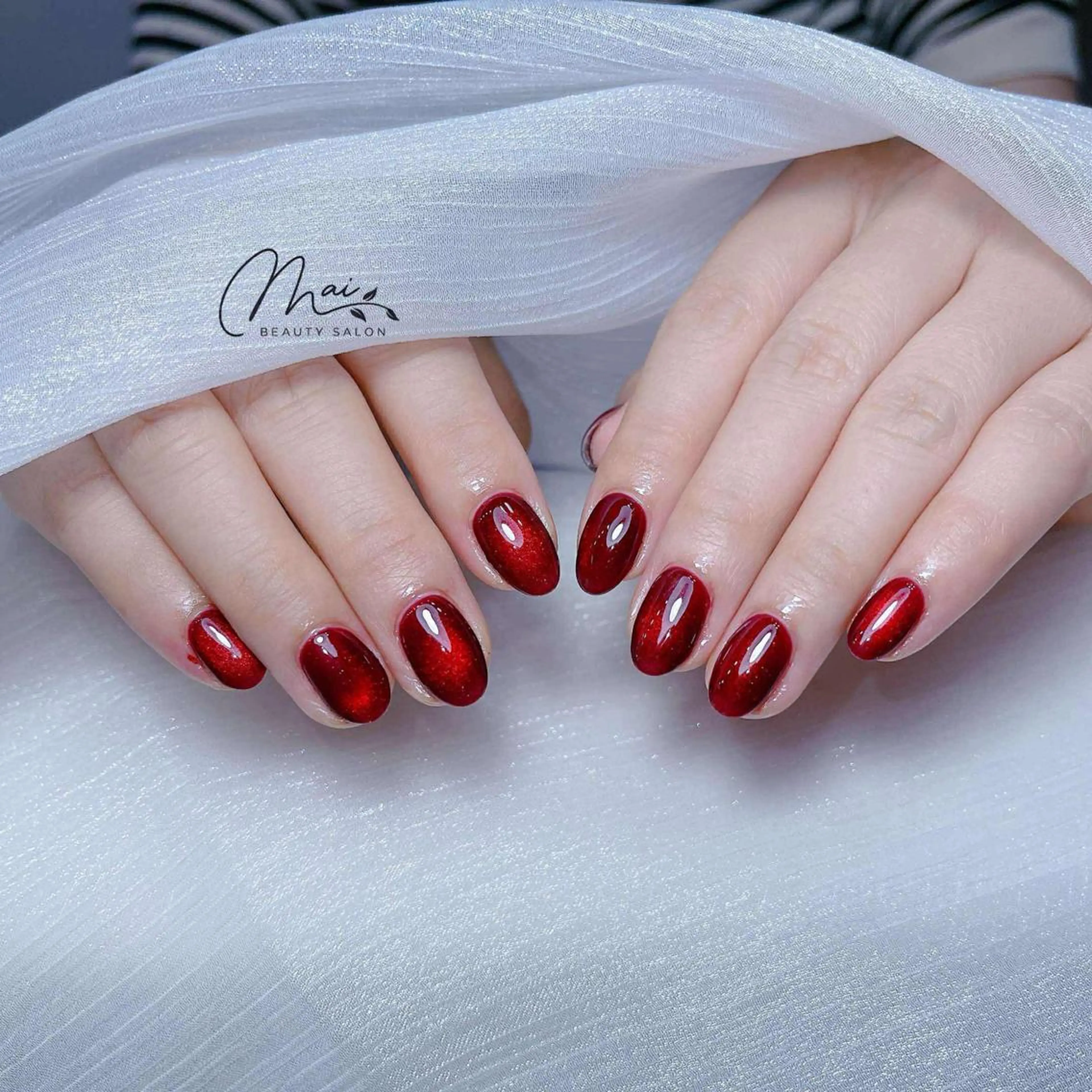 ネイル フットネイル ジェルネイル マグネットネイル パラジェル ワンホンネイル MaiBeauty Niのネイルデザイン