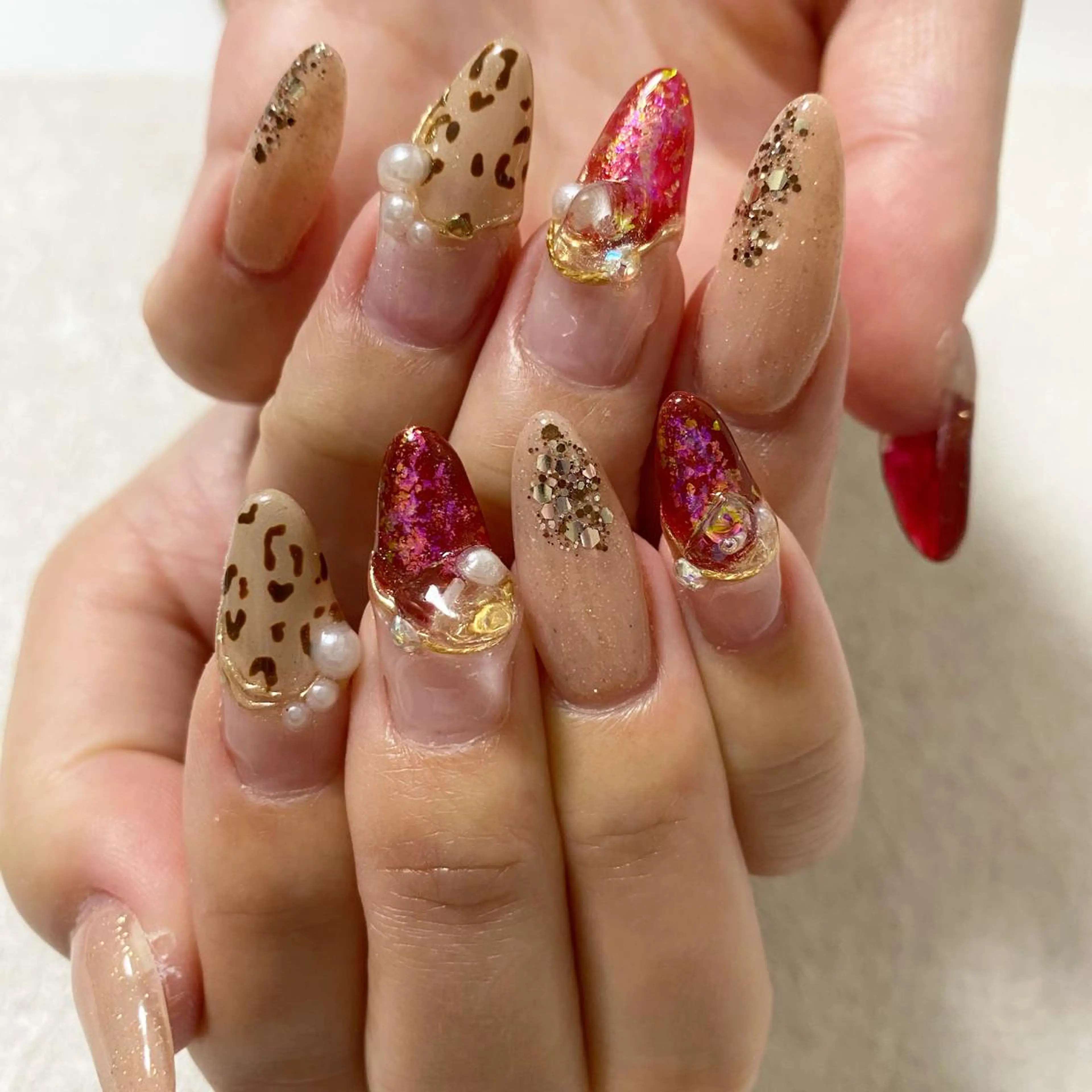 ネイル スカルプネイル Rire_eye+beauty_nail所属・Rire_ nail_yukiのネイルデザイン