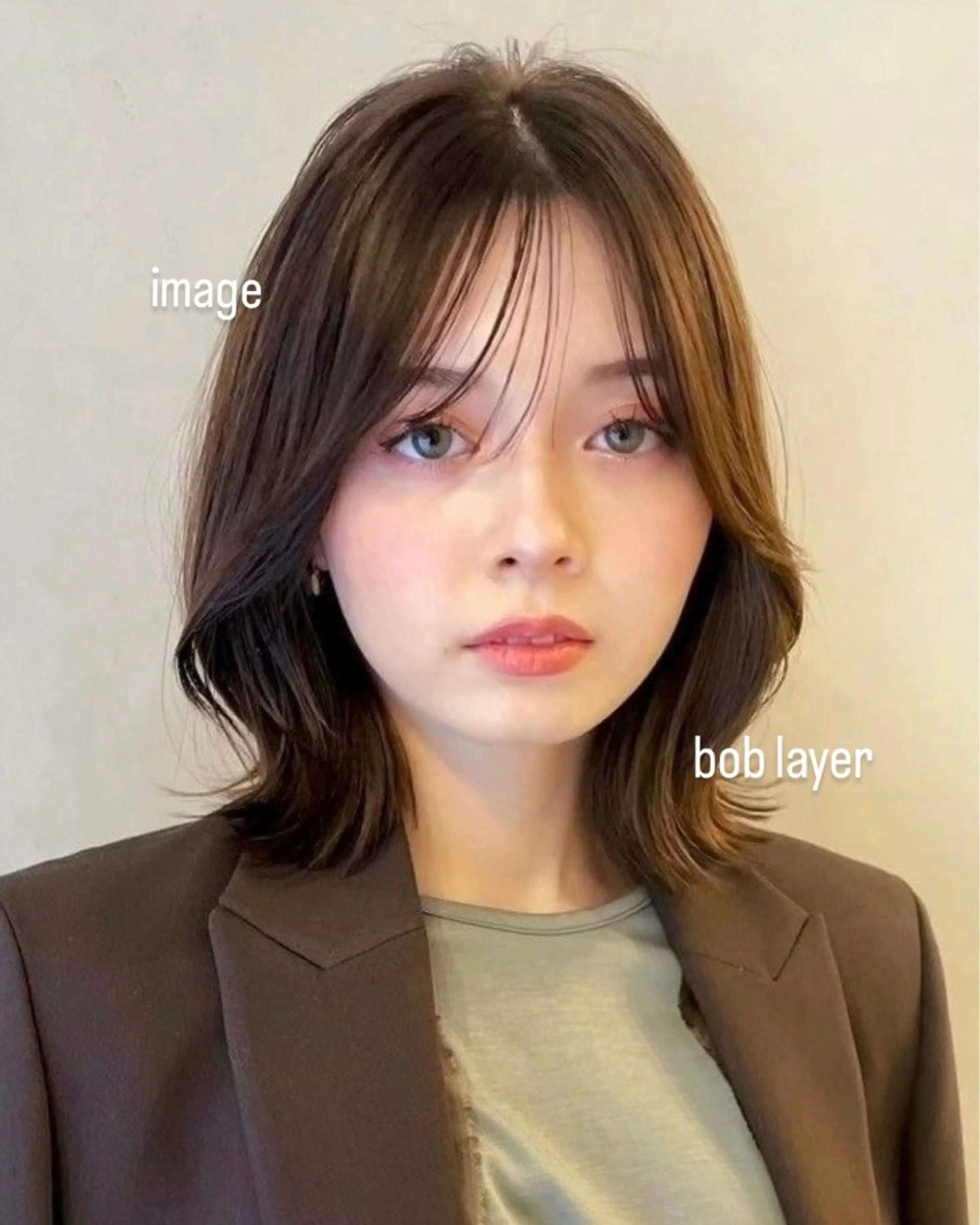 ミディアム レイヤー/透明感/ 顔周り/kana🩰のヘアスタイル