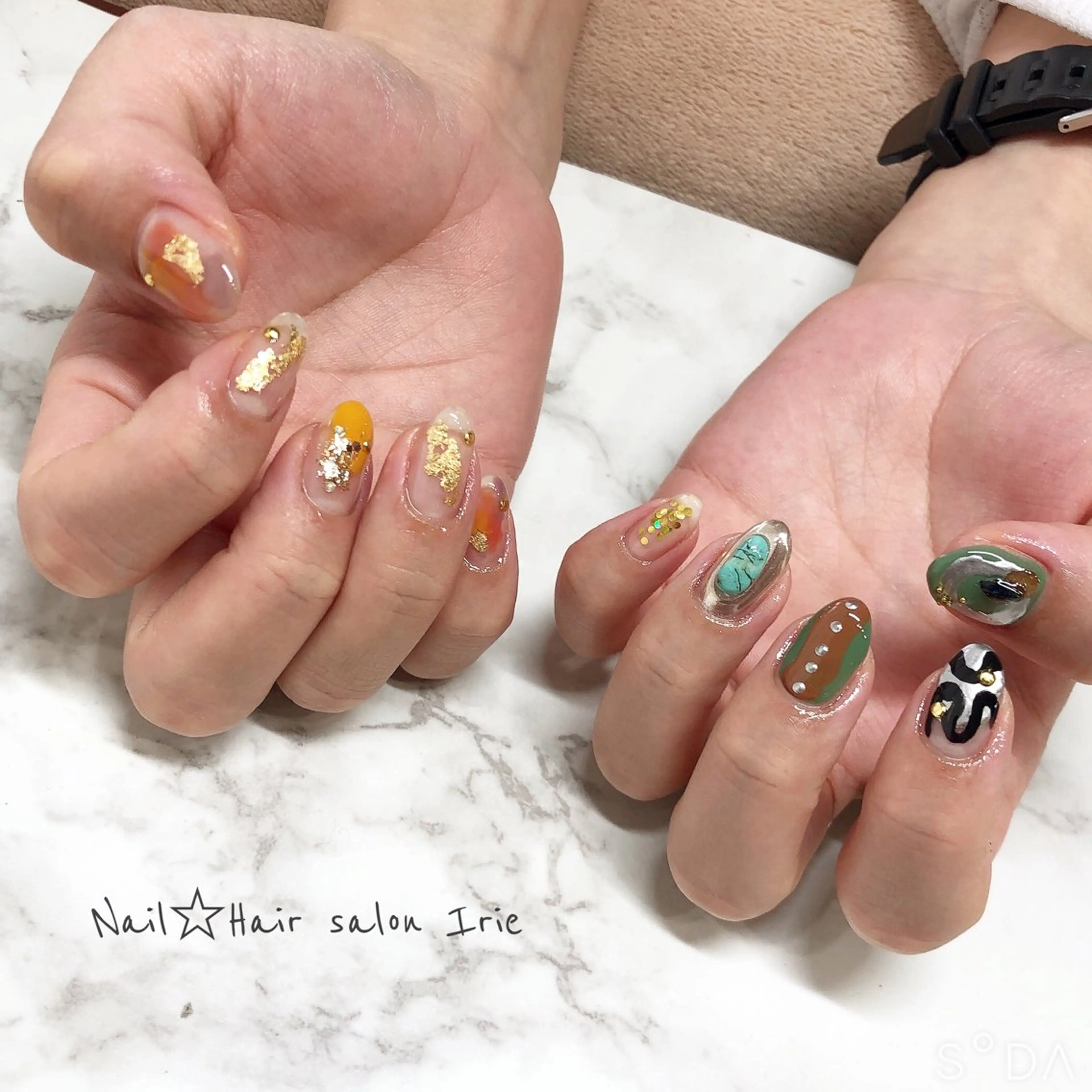 ネイル ハンドネイル Hair salon Irie所属・與儀 知佳のネイルデザイン