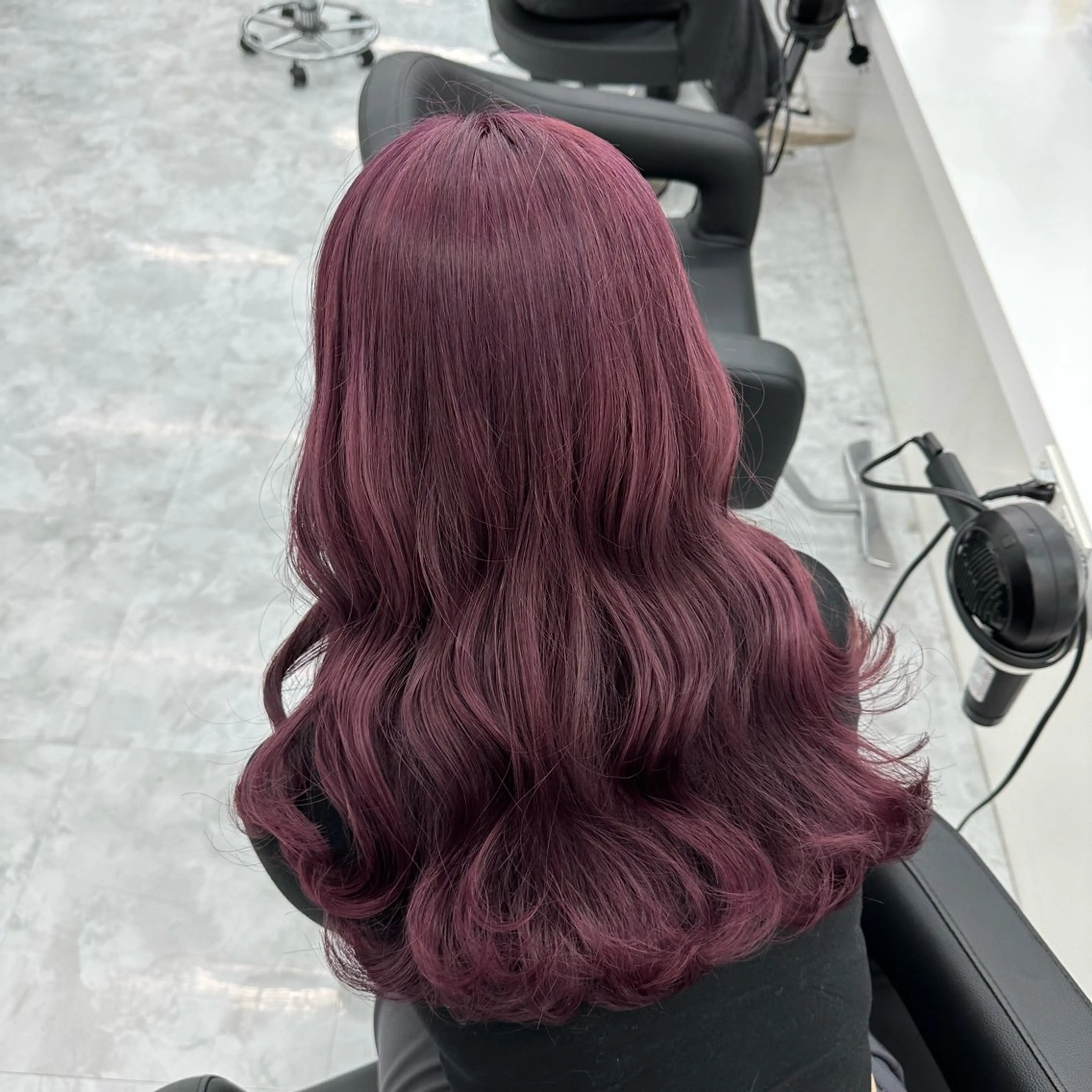 セミロング カラー ヘアカラー トリートメント ヘッドスパ ヘアセット ダブルカラー 韓国レイヤーKYONのヘアスタイル