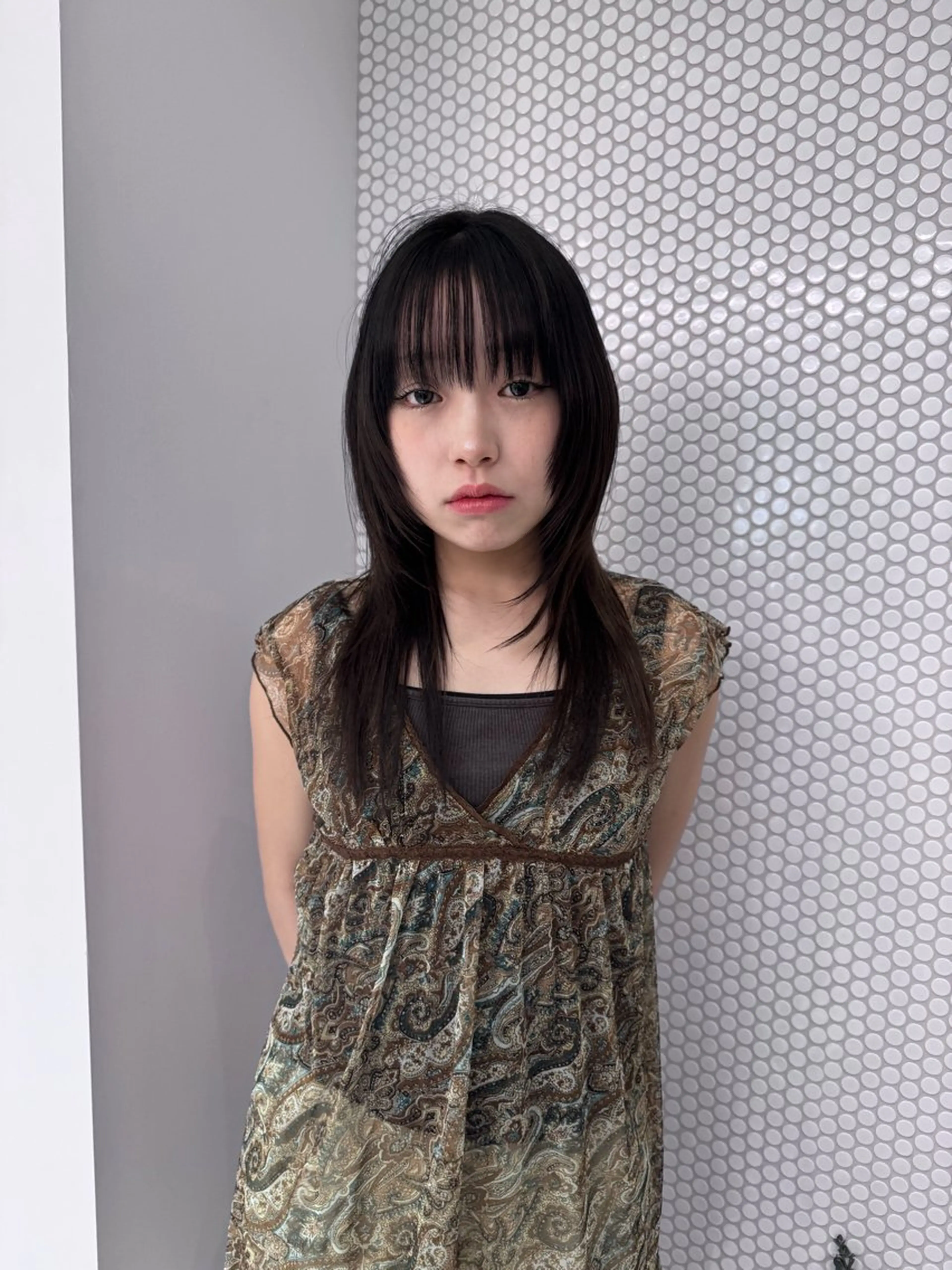 セミロング カット トリートメント 村田 灯のヘアスタイル