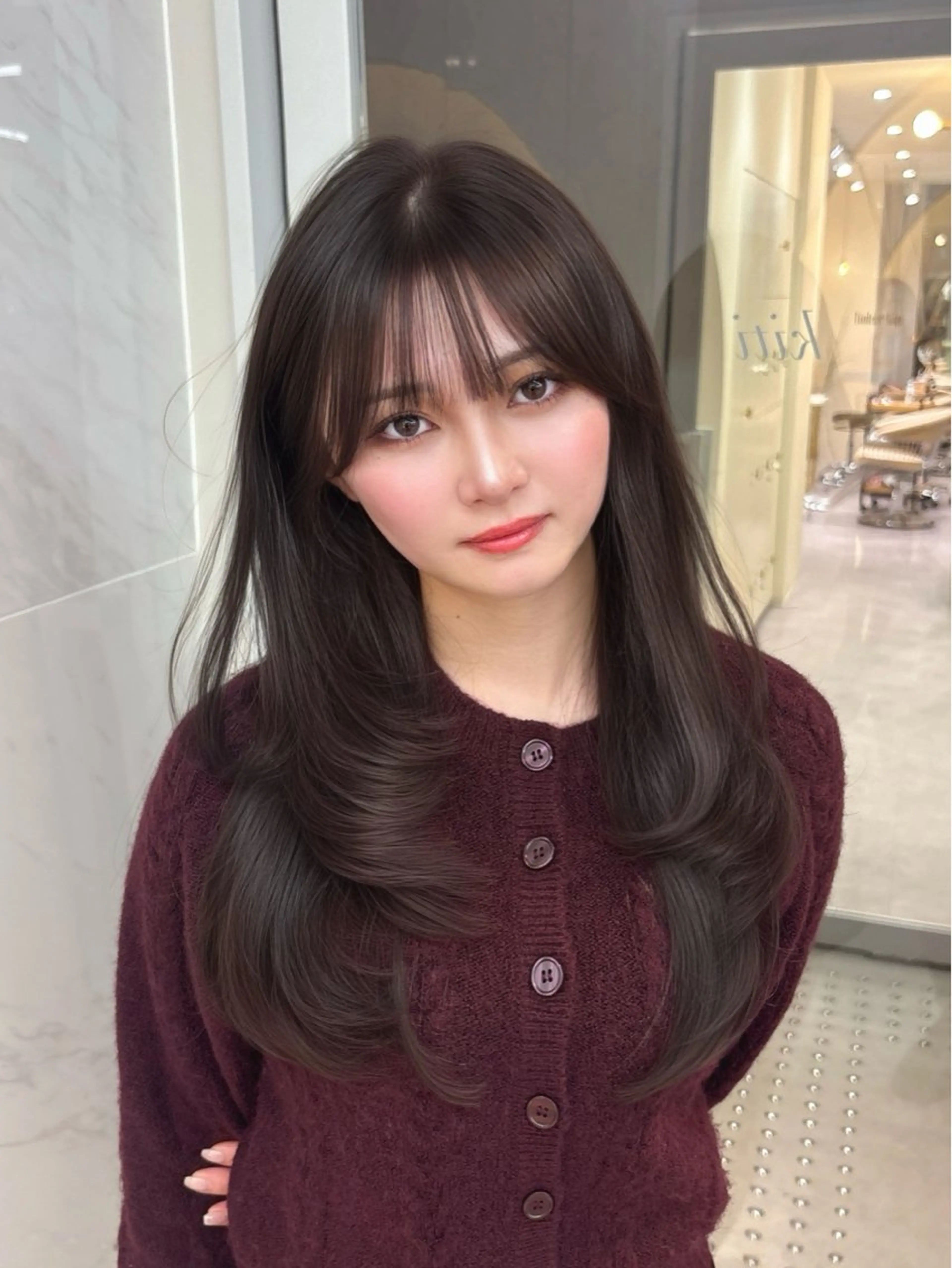 【🫶🏻新規様限定🫶🏻】髪質改善Premiumトリートメント🫧+うる艶透明感カラー✨+韓国くびれ巻き🇰🇷の写真