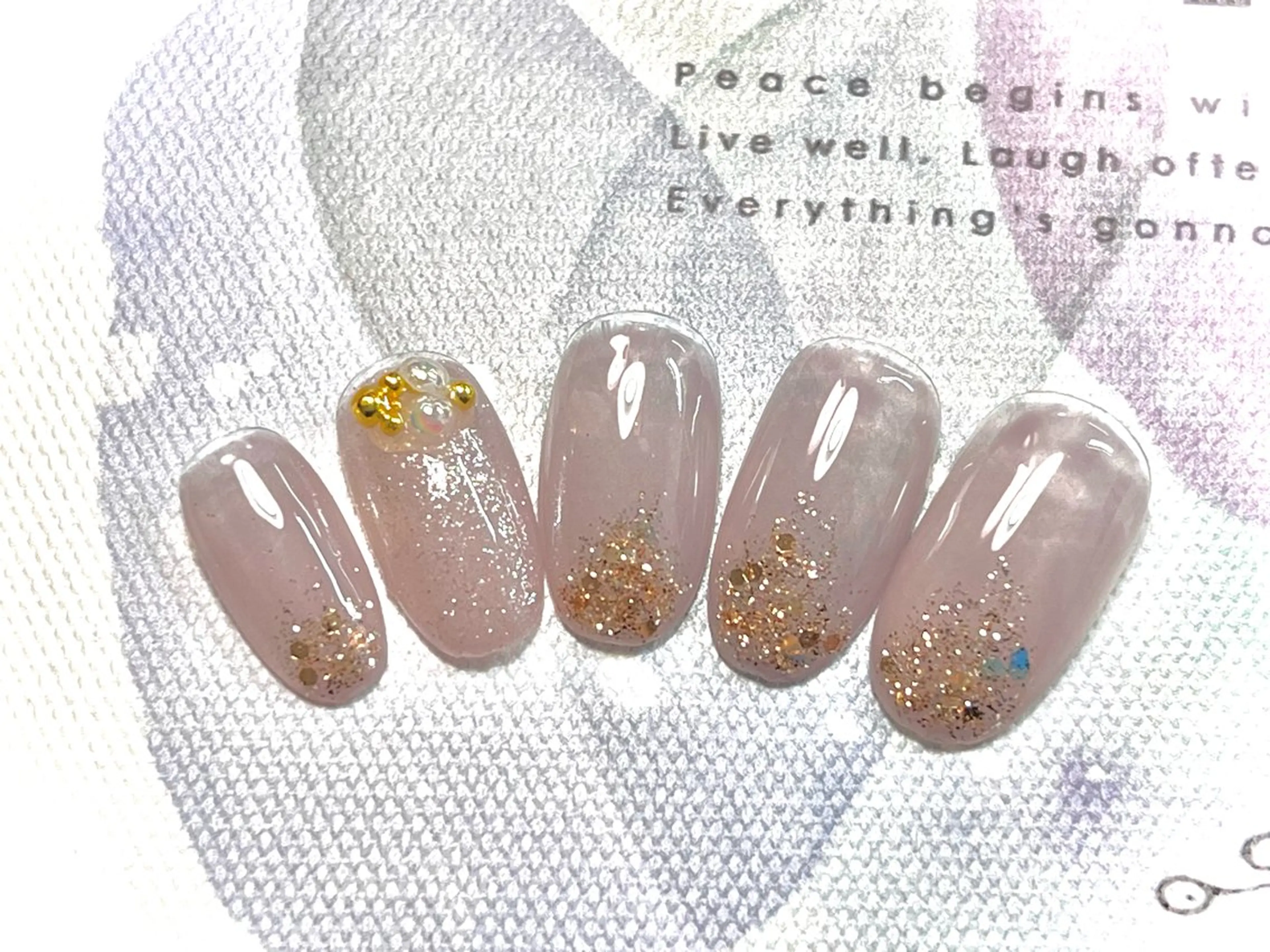 ネイル オフィスネイル ハンドネイル 加藤 恵のネイルデザイン