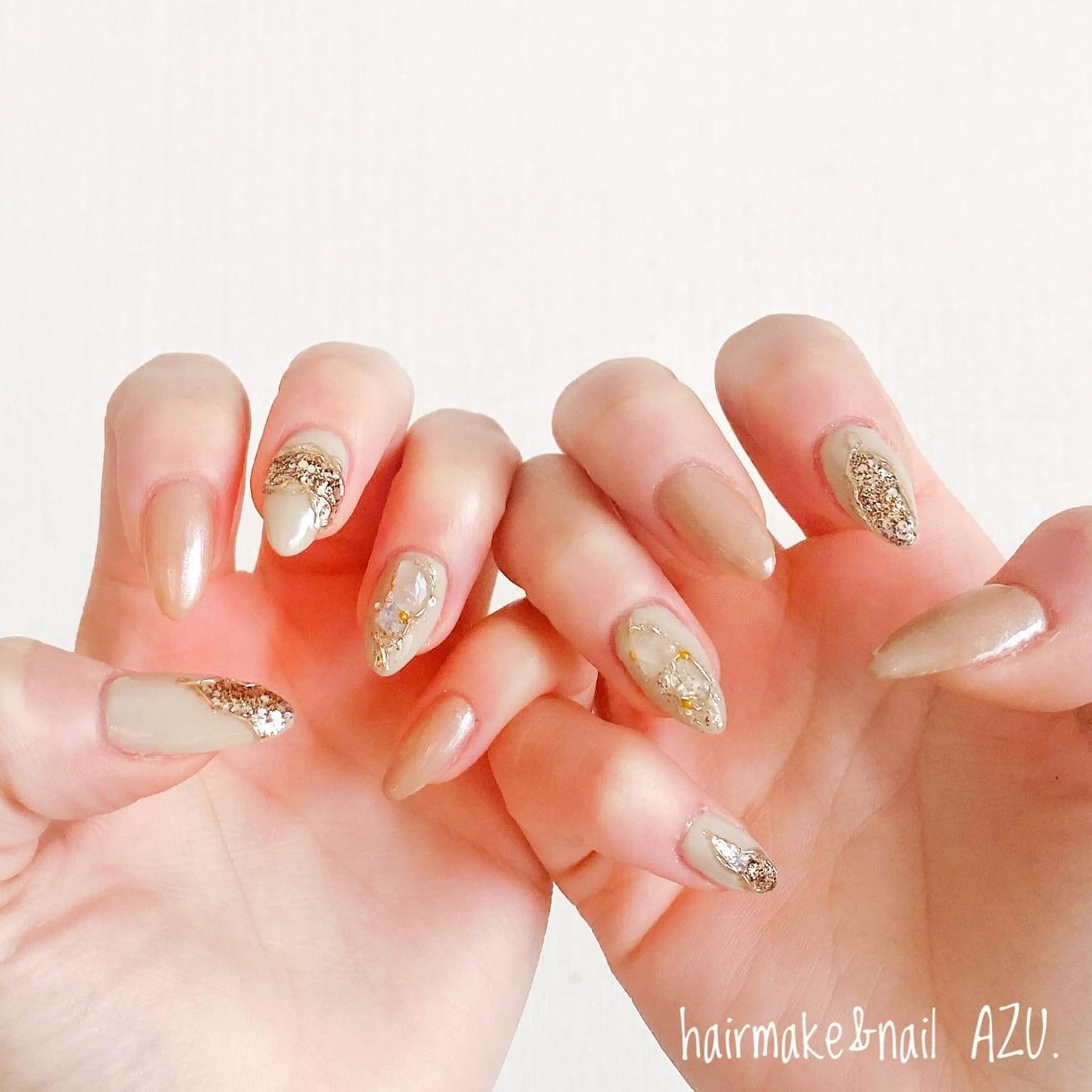 ネイル ジェルネイル hair&nail ROOTS所属・ヘアメイク&ネイル ♥️Azuのネイルデザイン