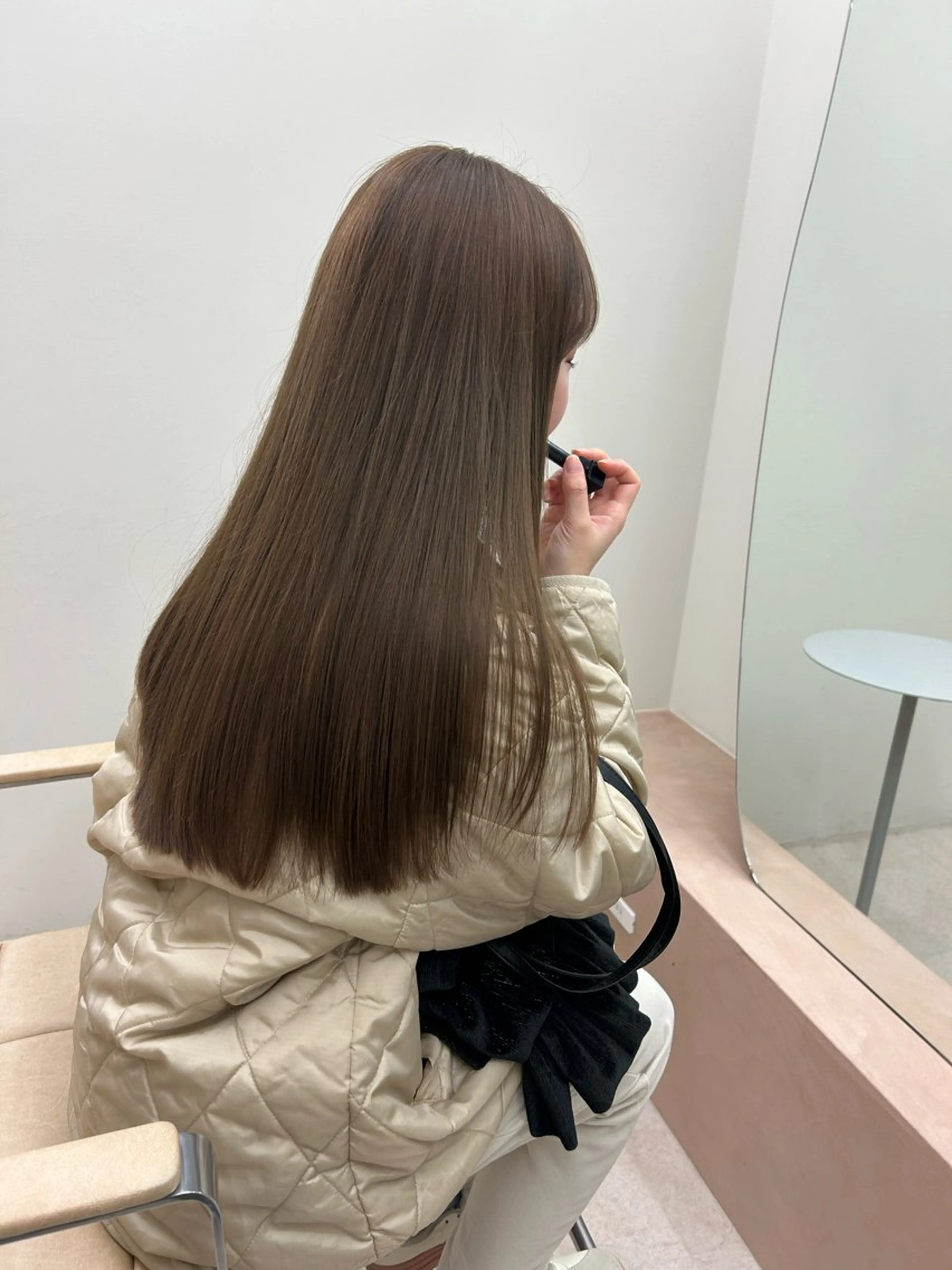 ロング カラー ベージュカラー オリーブベージュ 当日予約◎ボブ/ 透明感カラー/まこのヘアスタイル